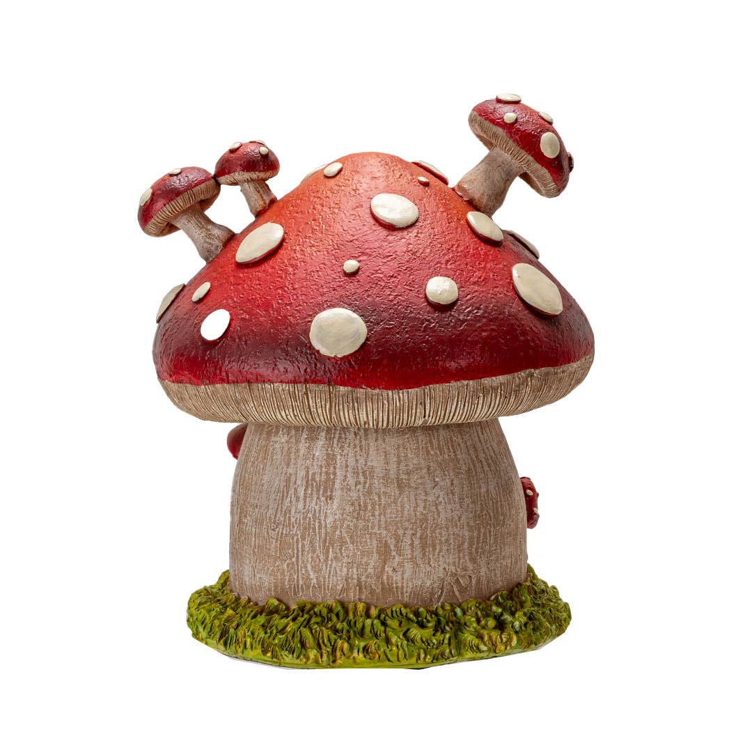 Whimsical Garden Toadstool Mushroom House with LED - Image 4