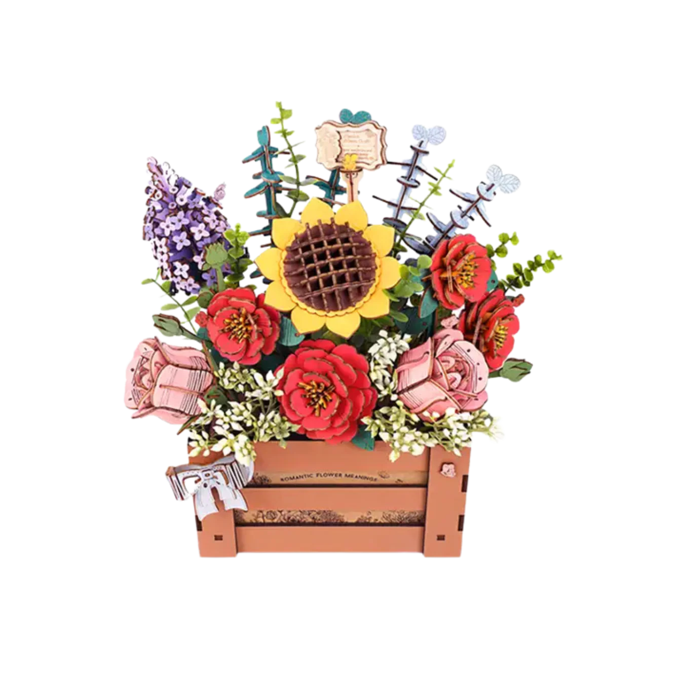 3D Flower Puzzle Wooden Bloom Box - Image 2