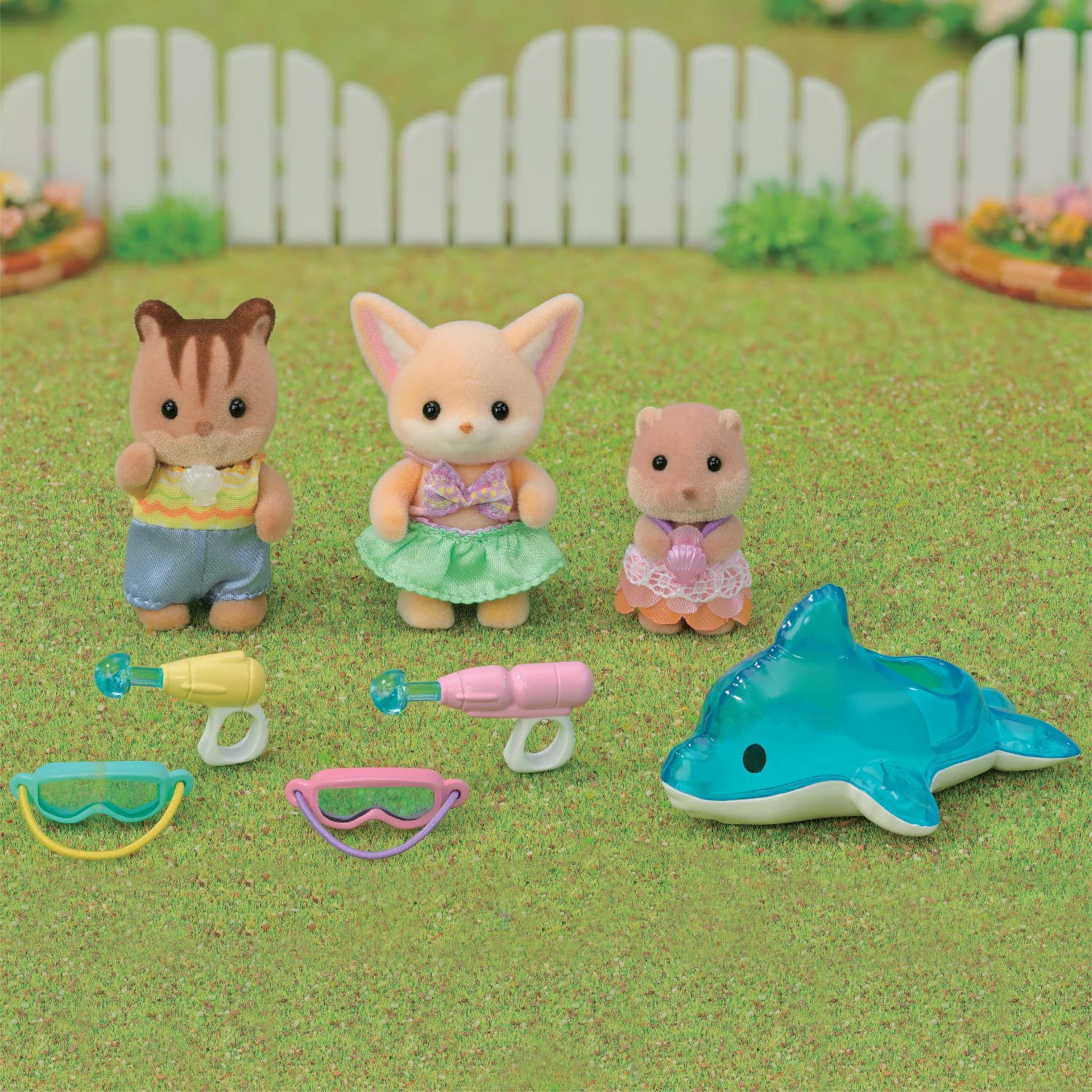 Accessory Set & 3 Figures, Nursery Friends - Pool Fun Trio - Image 2