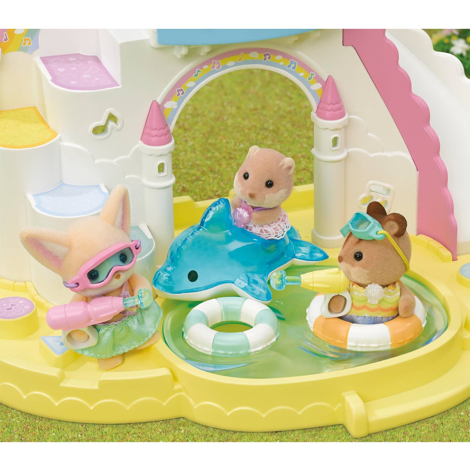 Accessory Set & 3 Figures, Nursery Friends - Pool Fun Trio - Image 3