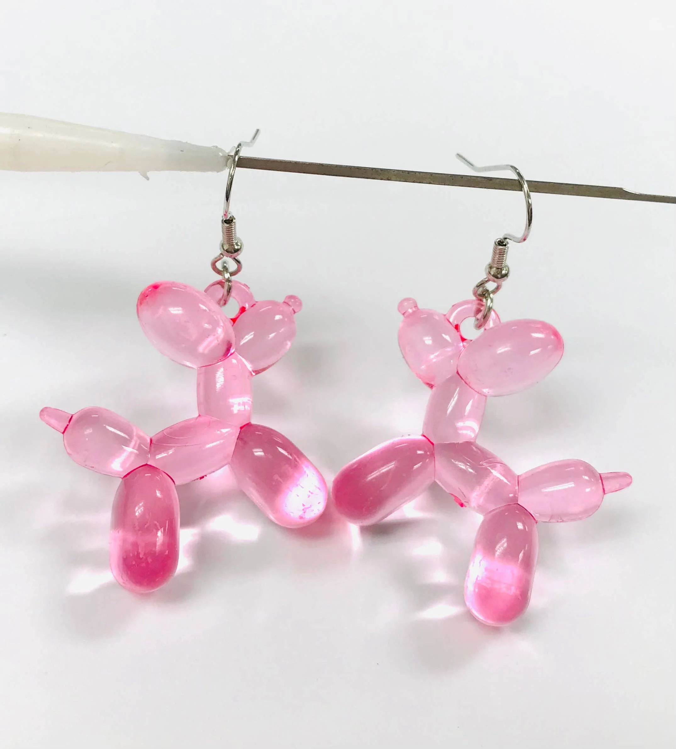 Acrylic Balloon Dog Earrings MULTI COLOR LISTING - Image 5