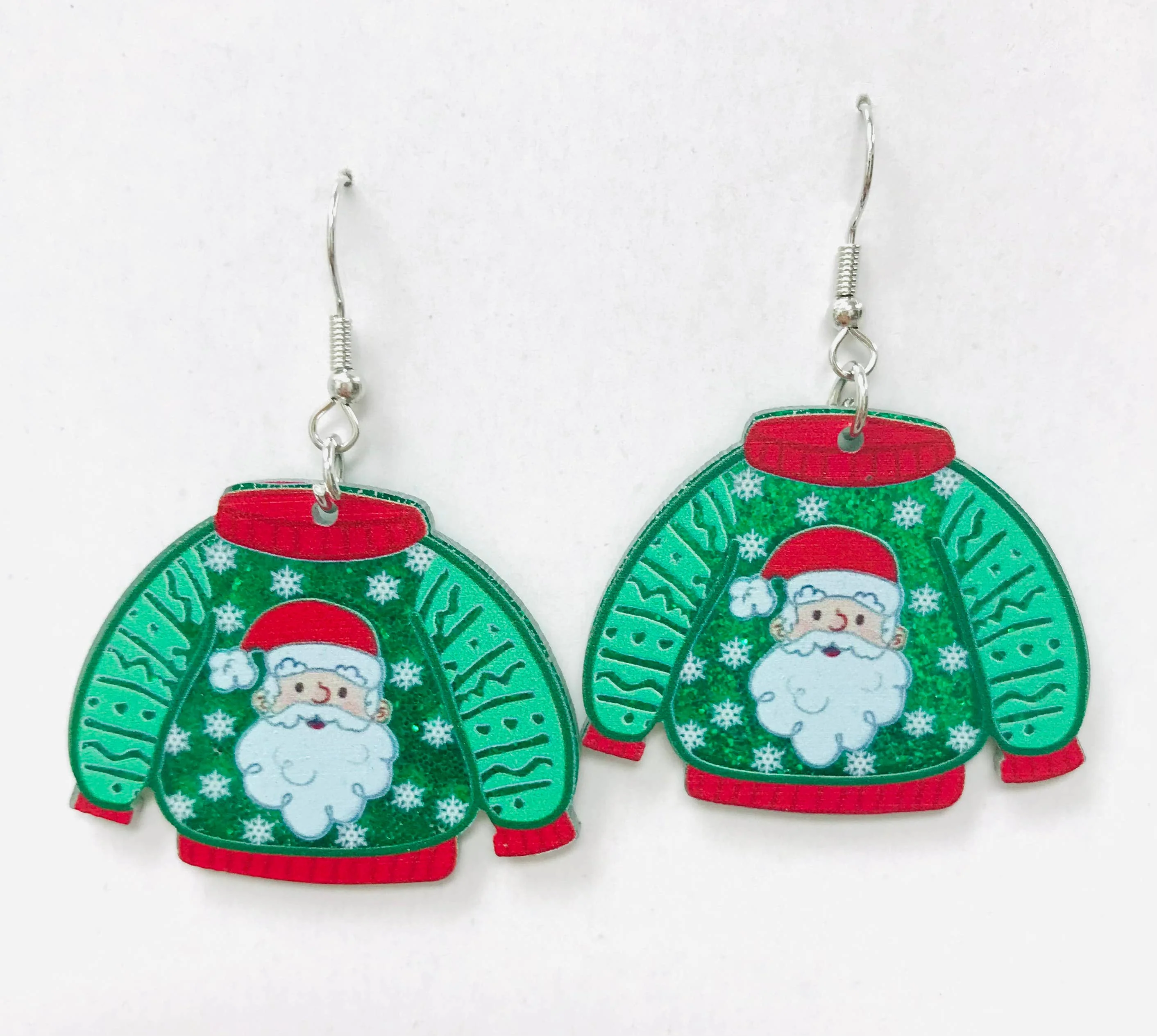 Acrylic CHRISTMAS winter Earrings - Image 2