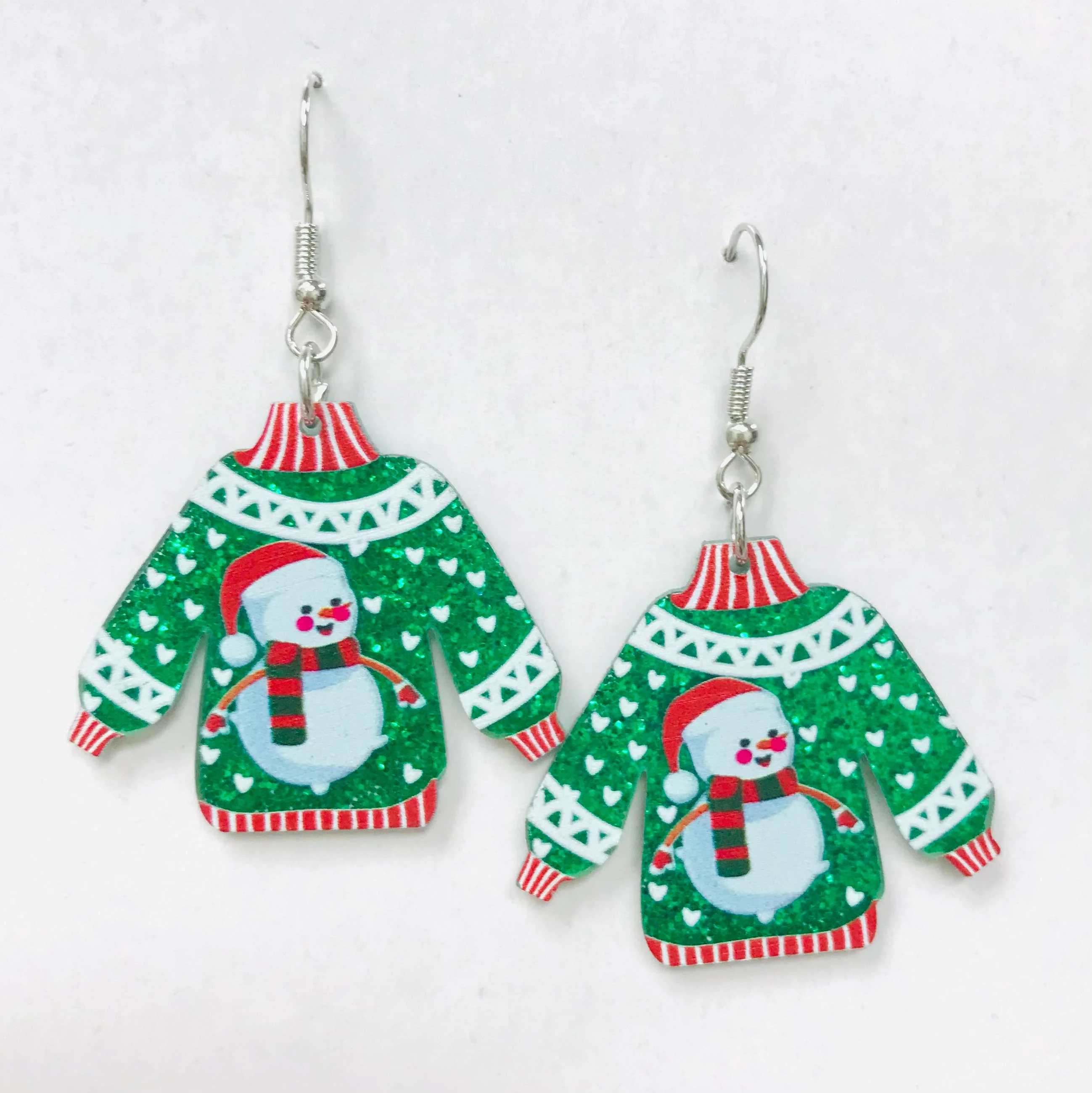 Acrylic CHRISTMAS winter Earrings - Image 4