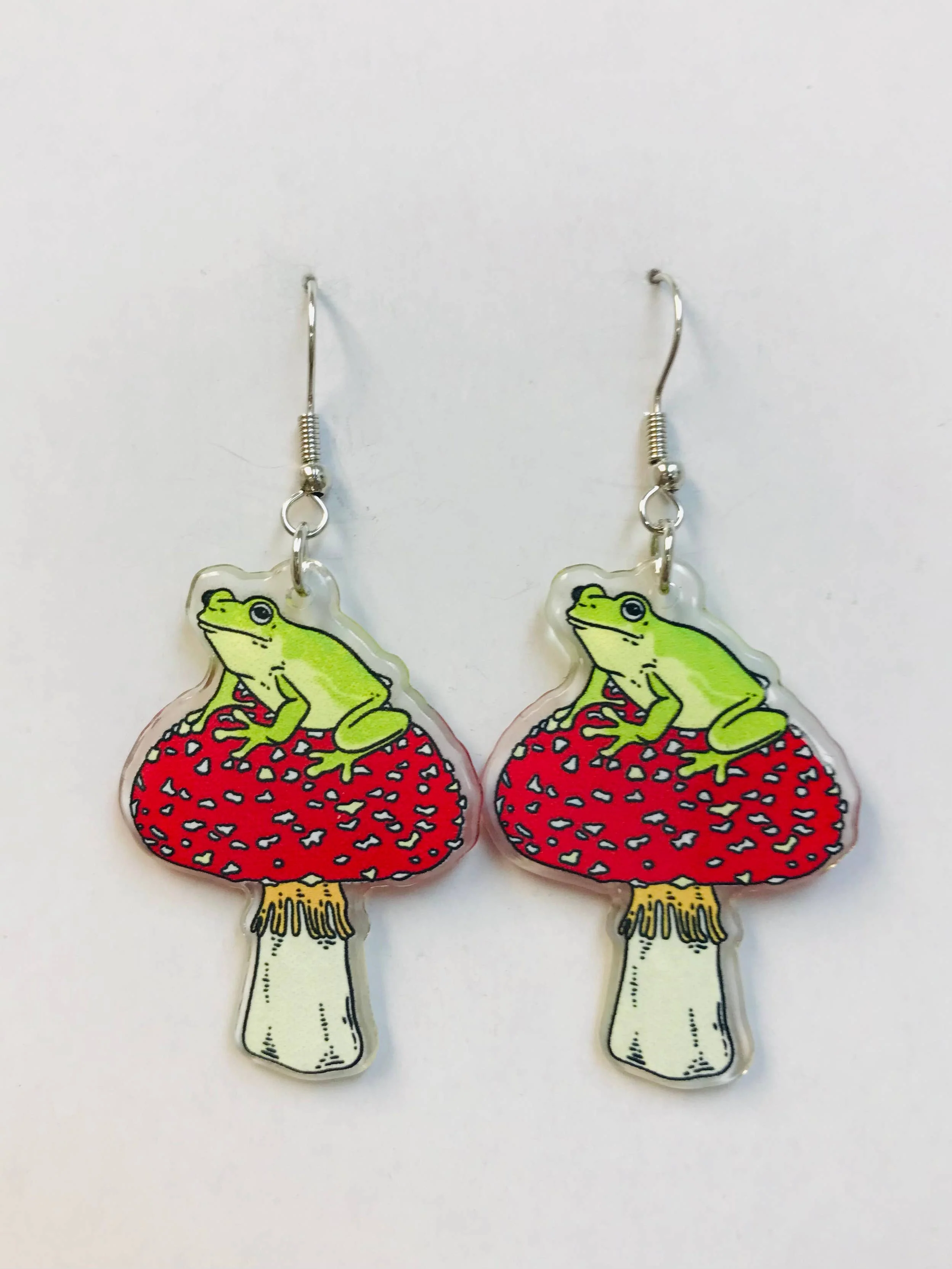 Acrylic Hen Wearing Boots Earrings - Image 4