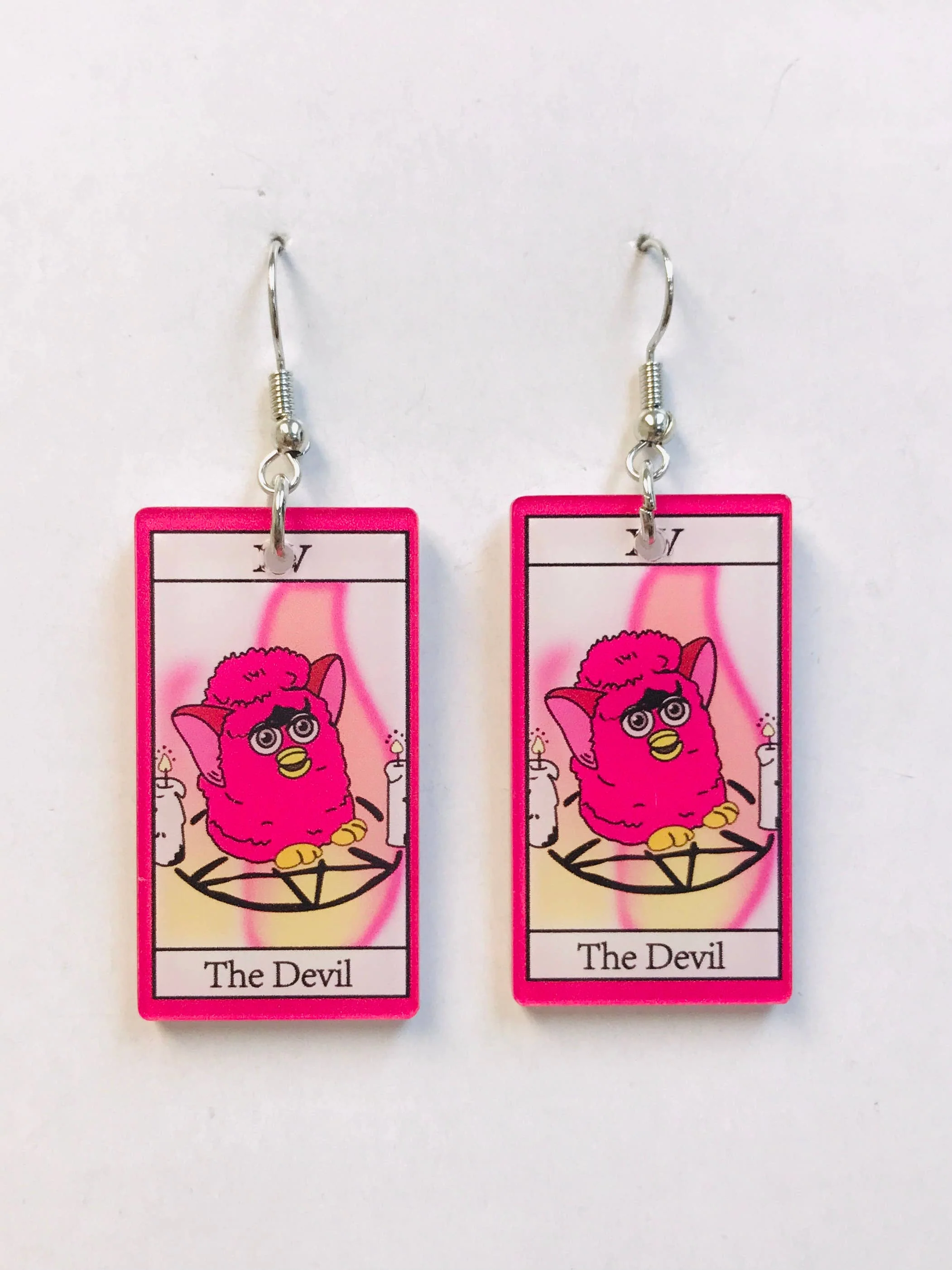 Acrylic Hen Wearing Boots Earrings - Image 8