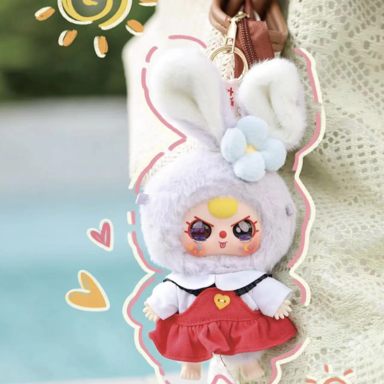Baby three -Macaron rabbit stuffed blind box - Image 2