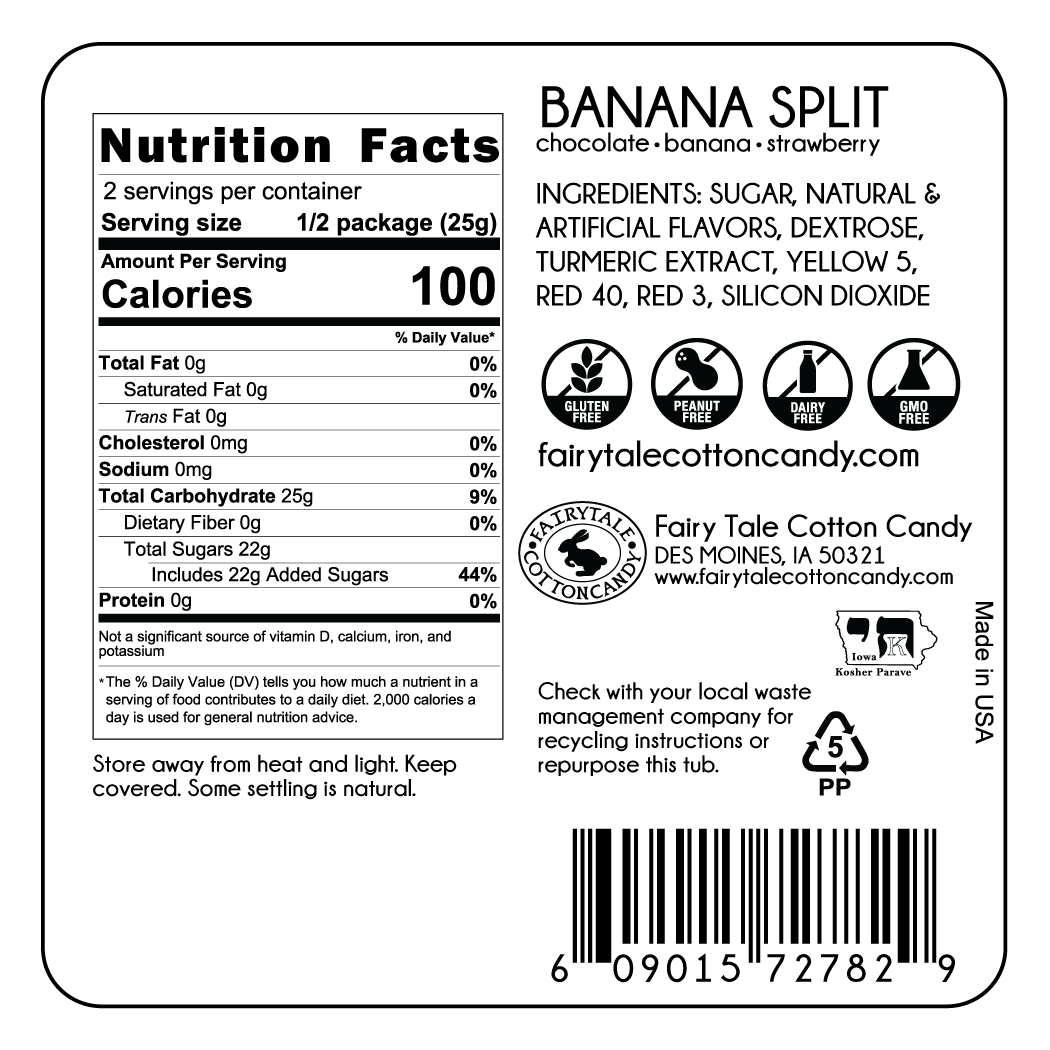 Banana Split Cotton Candy - Image 2
