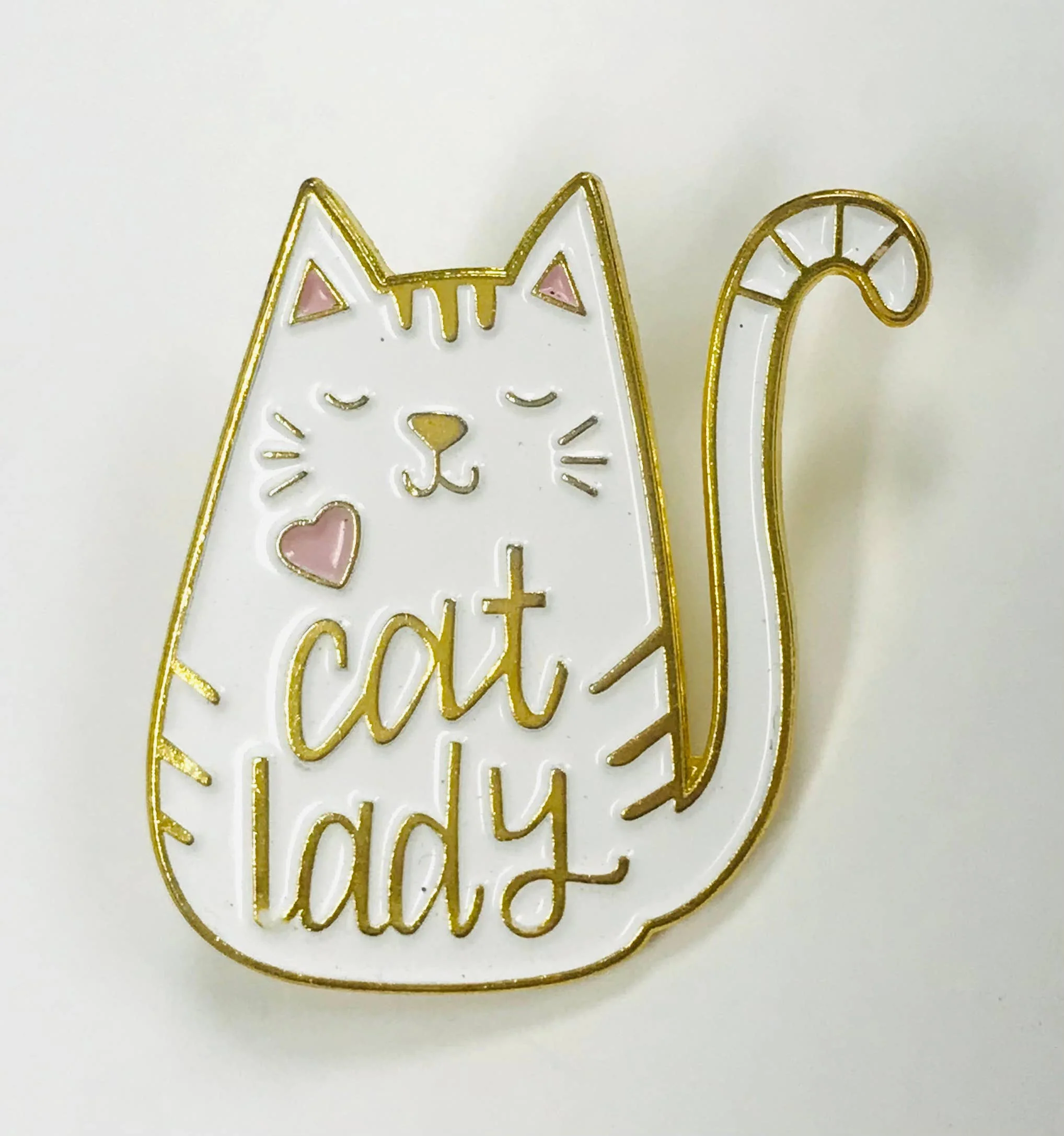 Black & White Cat Lady Lapel Pin - Image 2