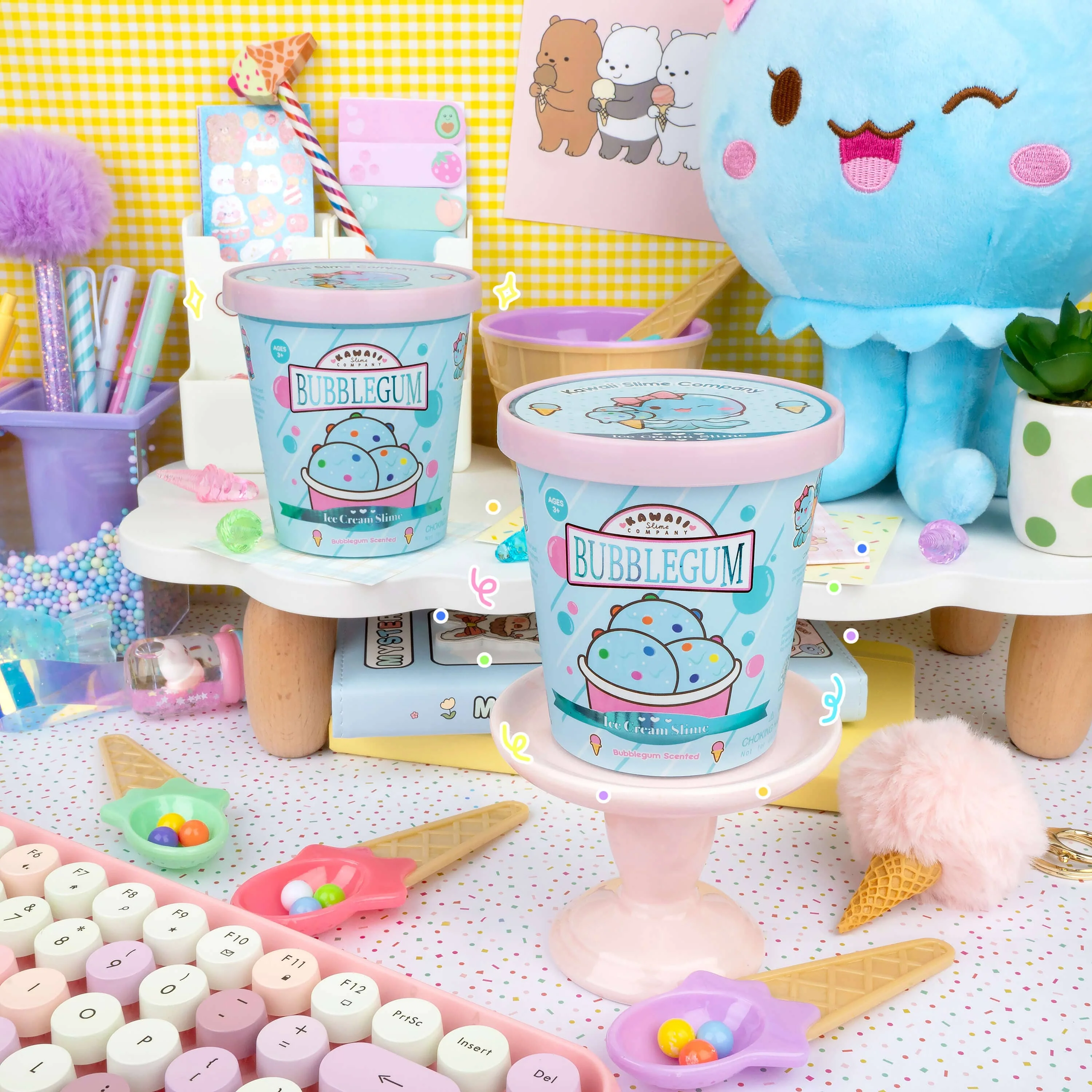 Bubblegum Scented Ice Cream Pint Slime - Image 5