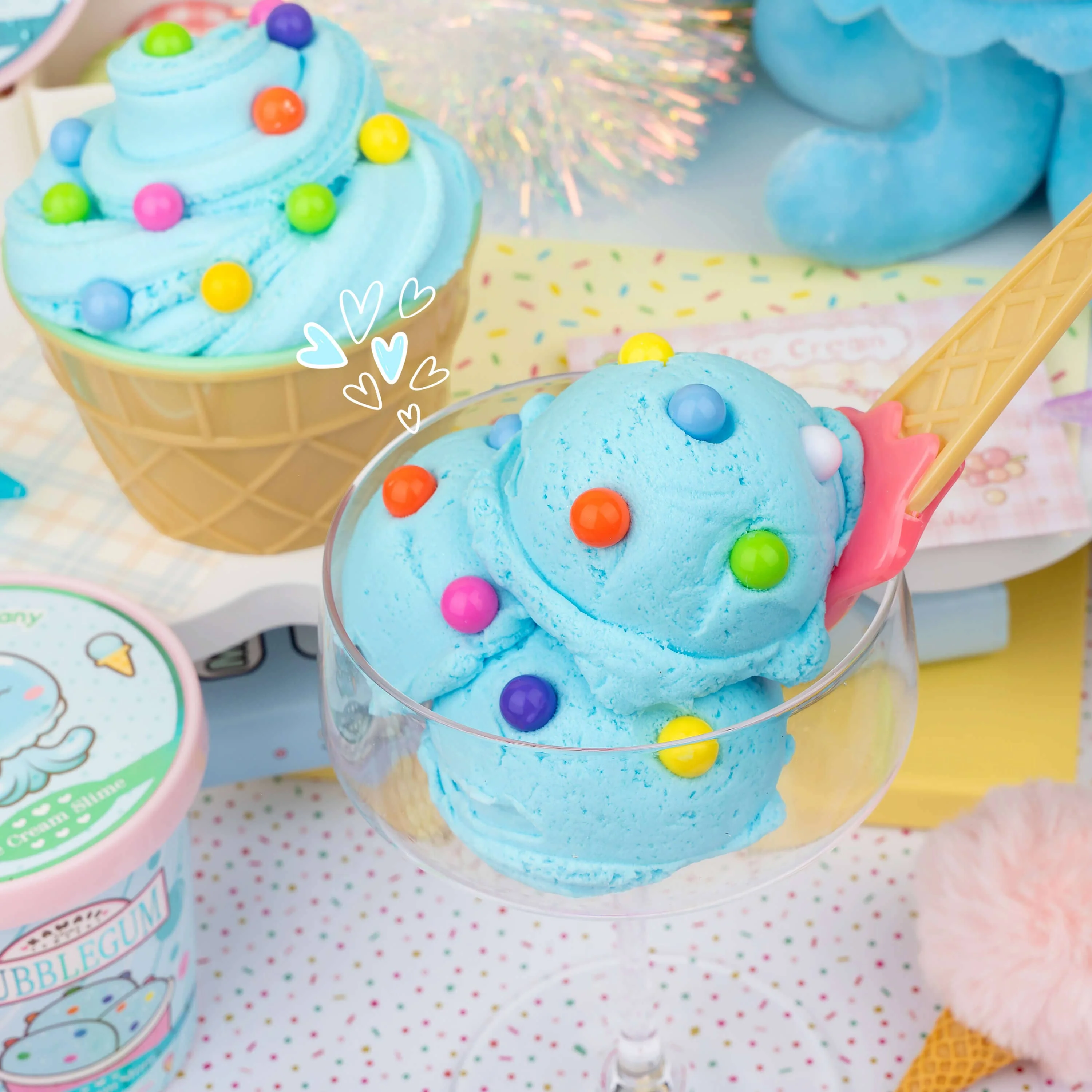 Bubblegum Scented Ice Cream Pint Slime - Image 6