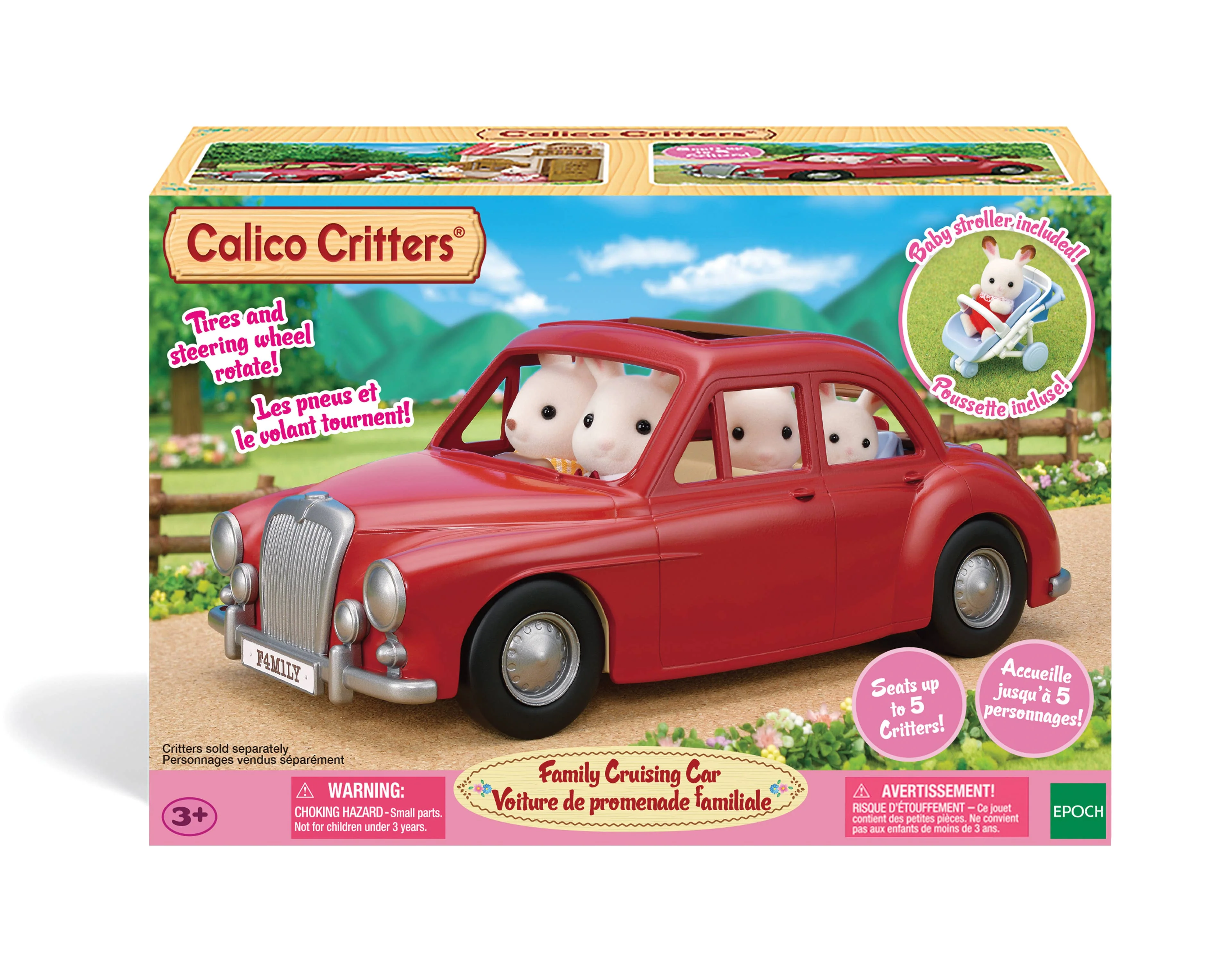 Calico Critters Family Cruising Car, Toy Vehicle for Dolls - Image 4
