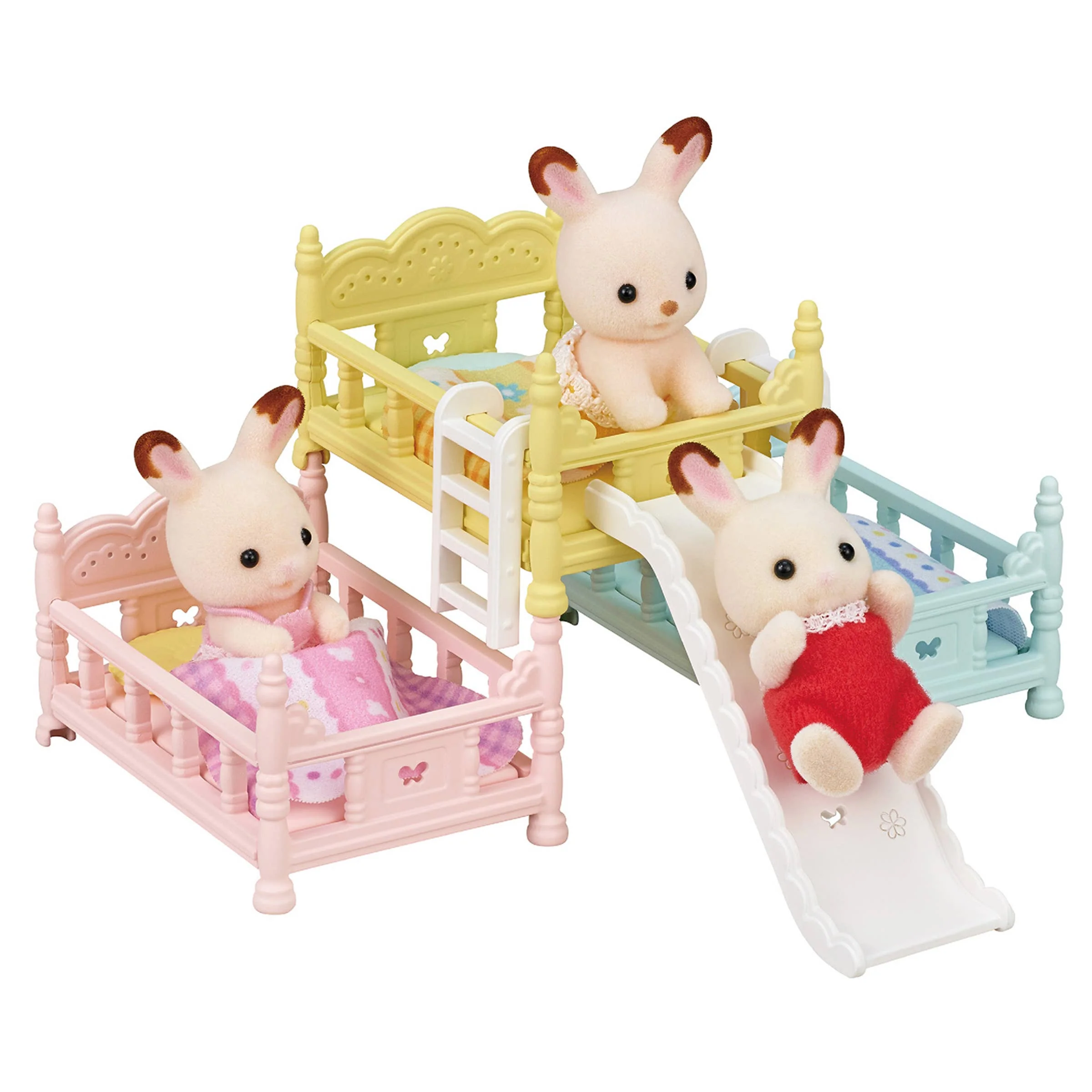 Calico Critters Triple Bunk Beds, Dollhouse Furniture Set - Image 2