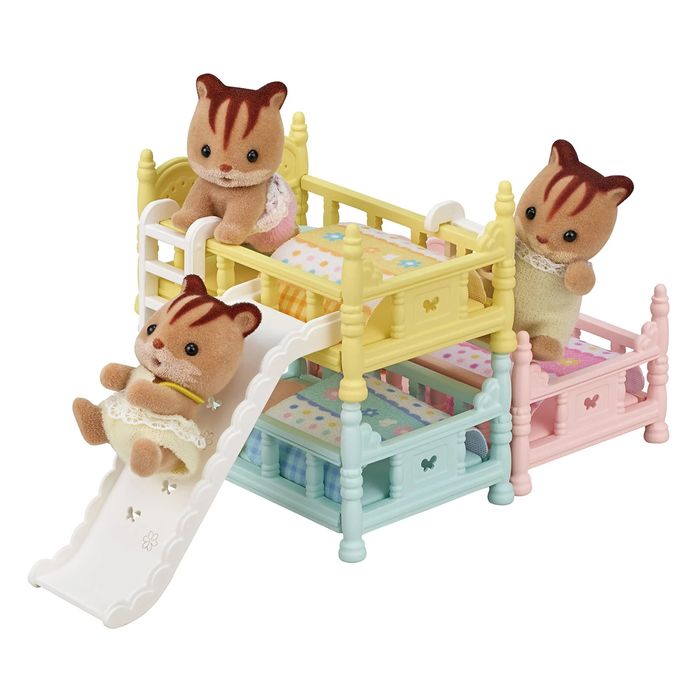Calico Critters Triple Bunk Beds, Dollhouse Furniture Set - Image 3