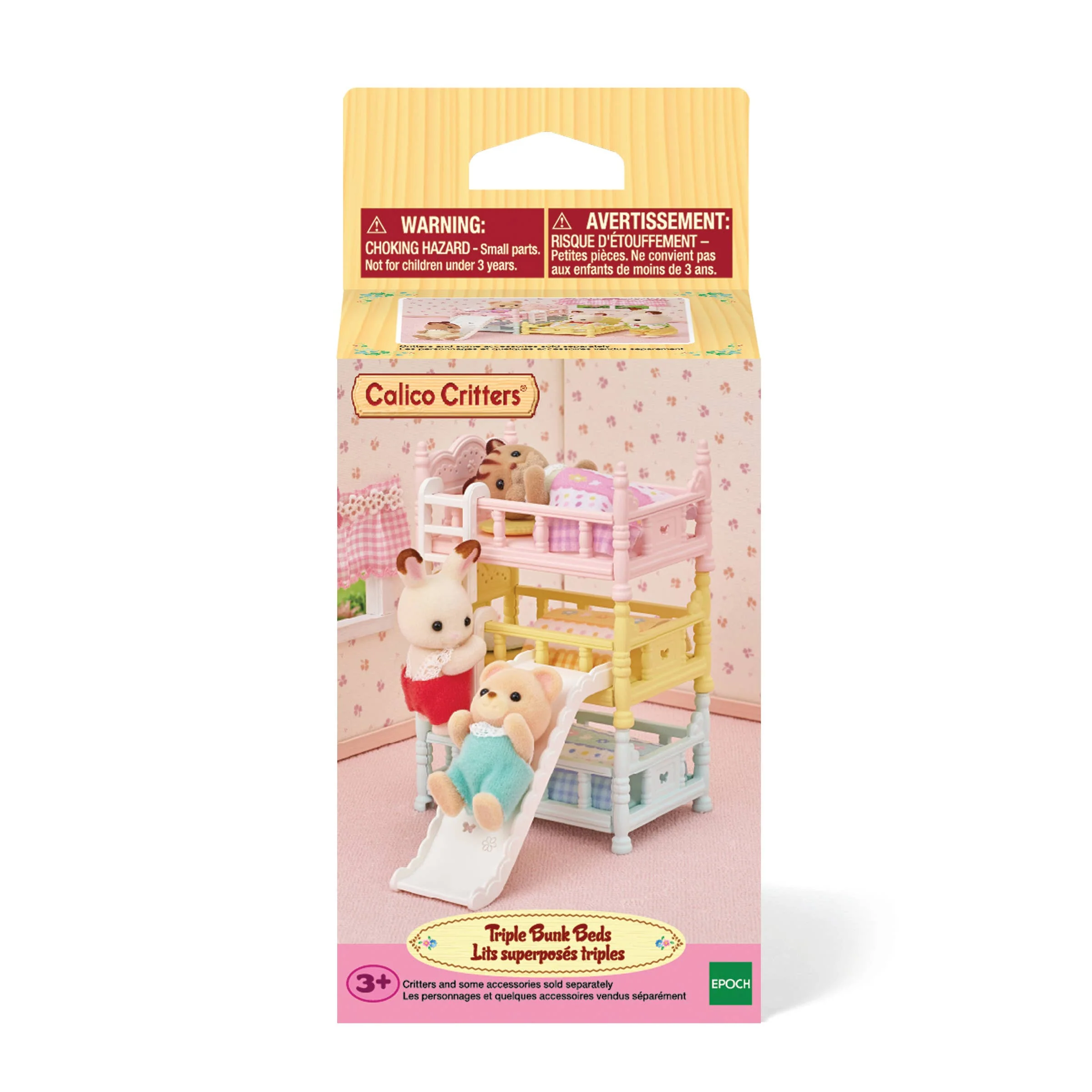 Calico Critters Triple Bunk Beds, Dollhouse Furniture Set - Image 4