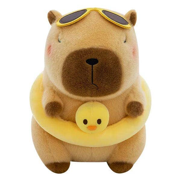 Capybara 9" Kawaii Duck Floaty Plush Toy - Image 2