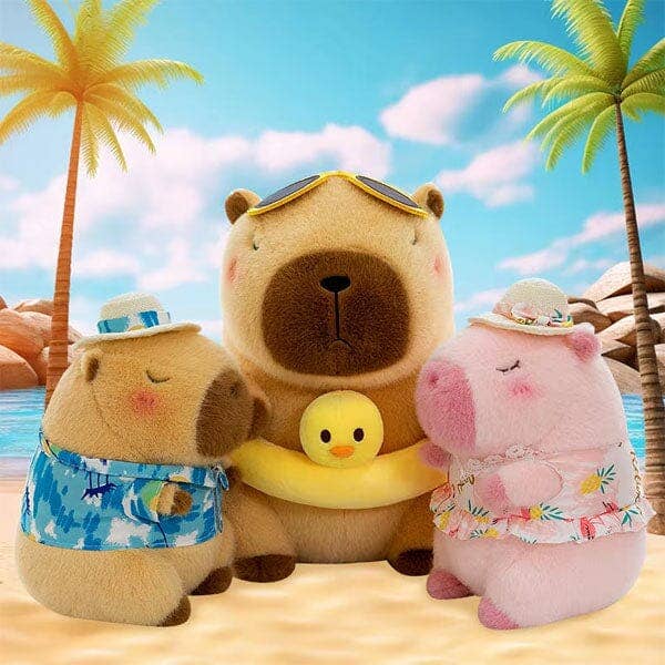 Capybara 9" Kawaii Duck Floaty Plush Toy - Image 4