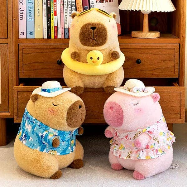 Capybara 9" Kawaii Duck Floaty Plush Toy - Image 5