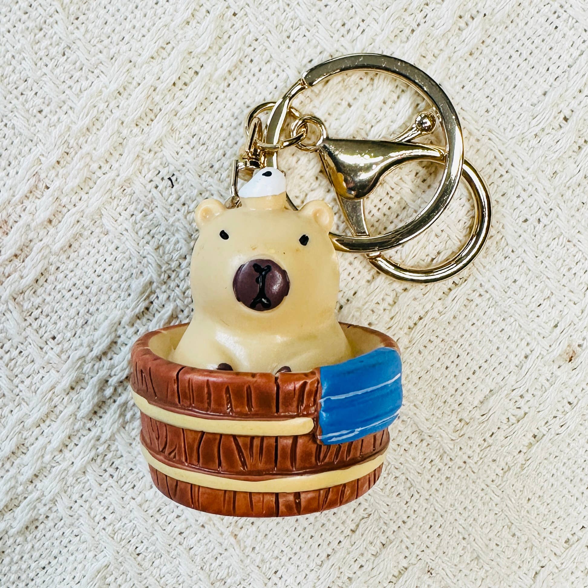 Capybara Figurine Keychain - Image 4