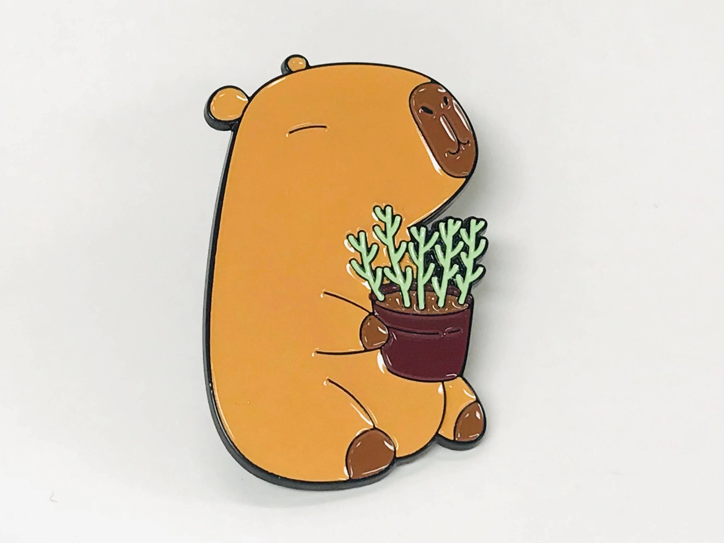Capybara Lapel Pin Book Character gift - Image 2