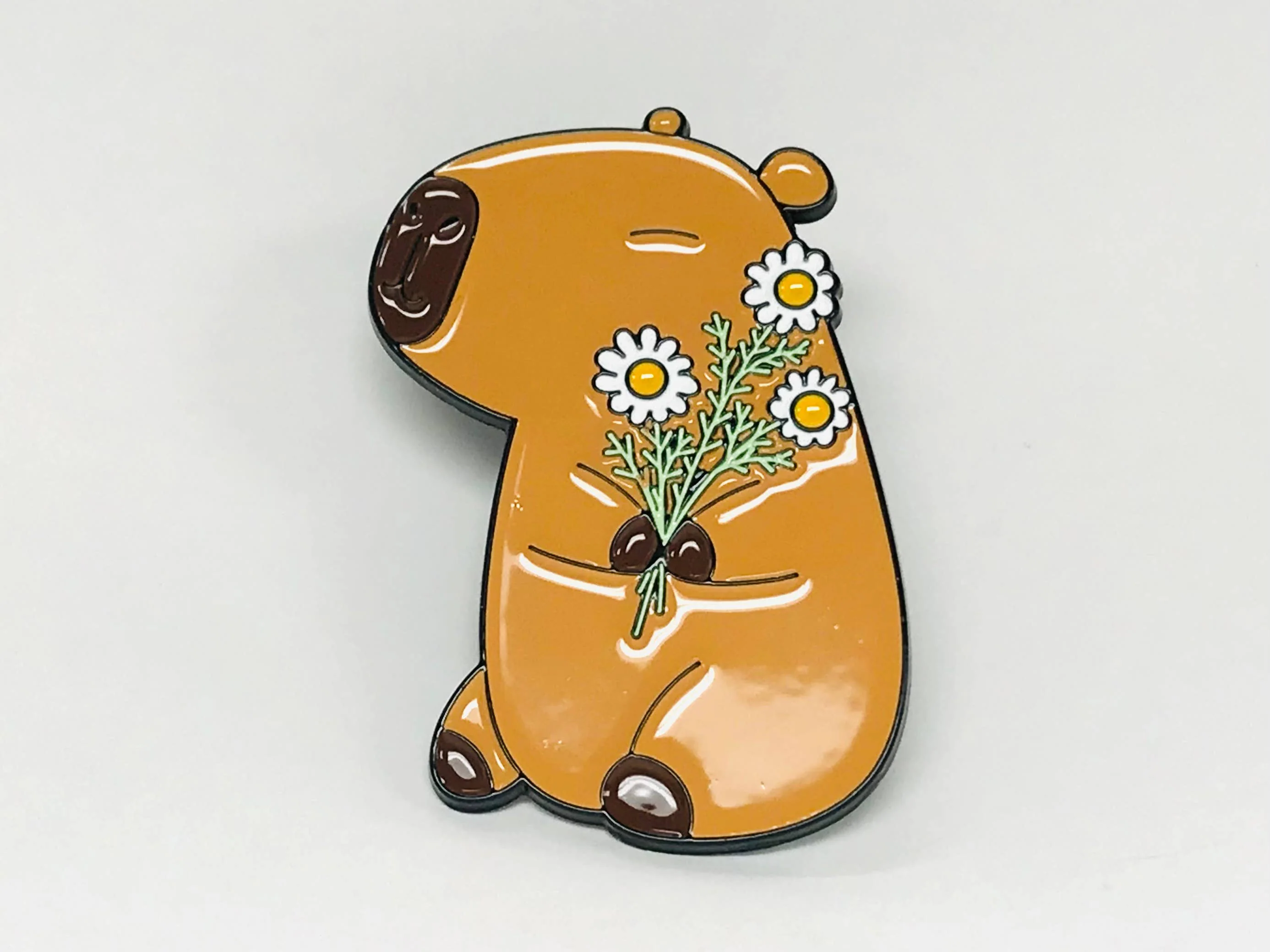 Capybara Lapel Pin Book Character gift - Image 3