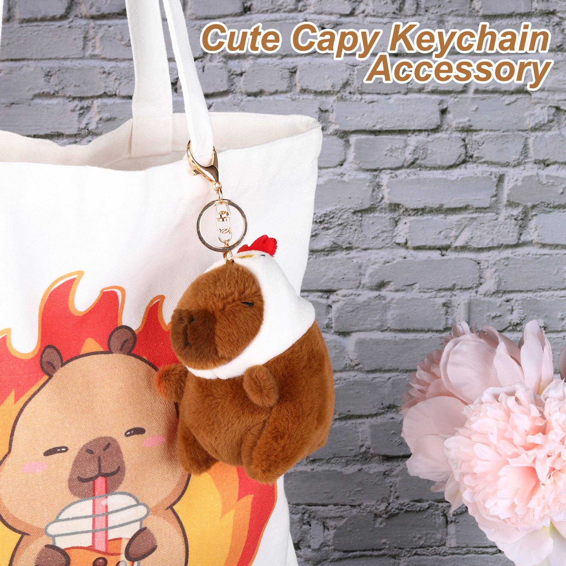 Capybara Plush Keychain - Image 13