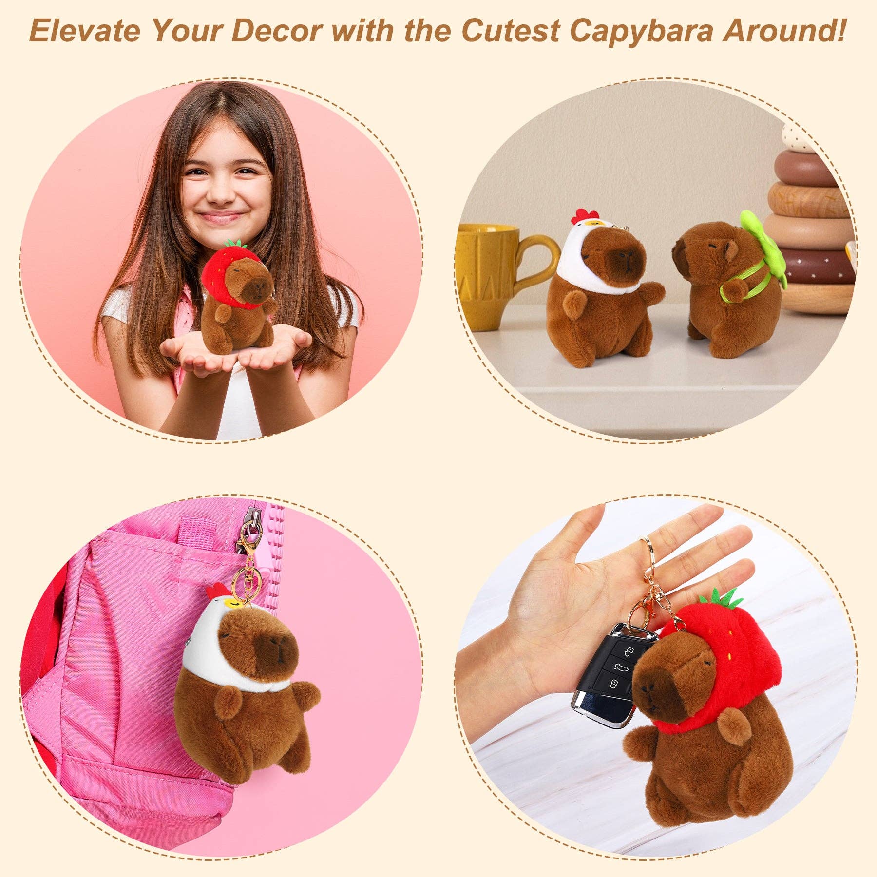 Capybara Plush Keychain - Image 14