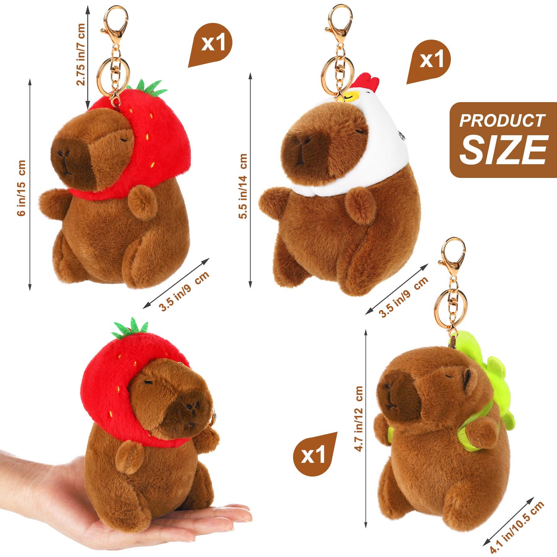 Capybara Plush Keychain - Image 15