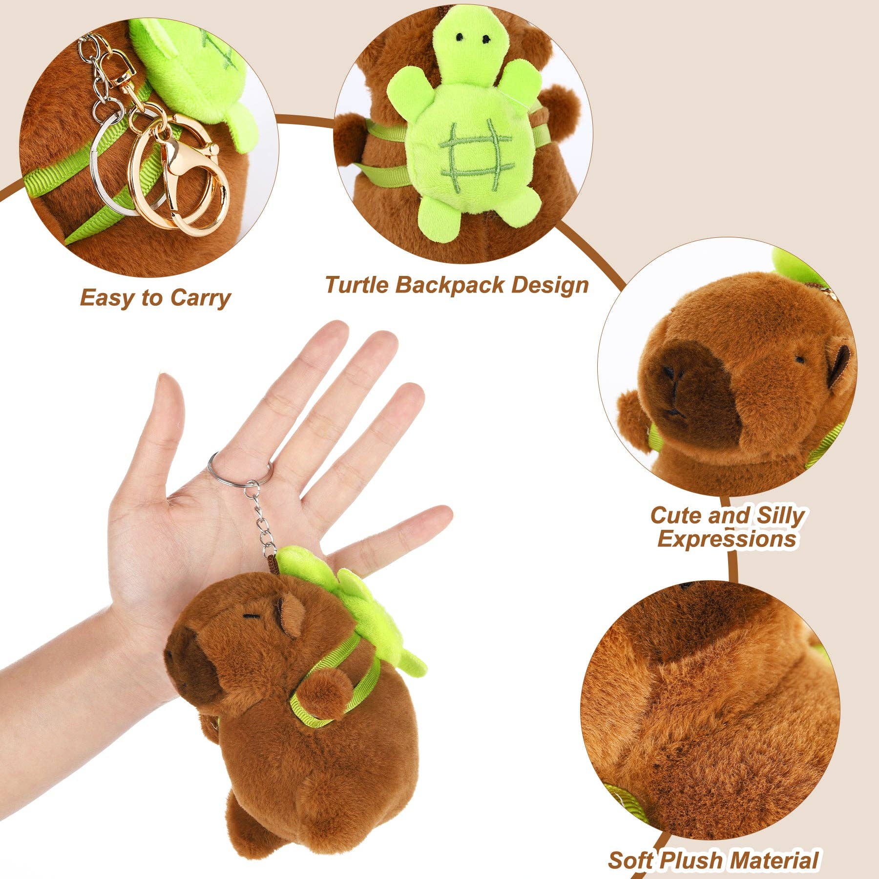 Capybara Plush Keychain - Image 16