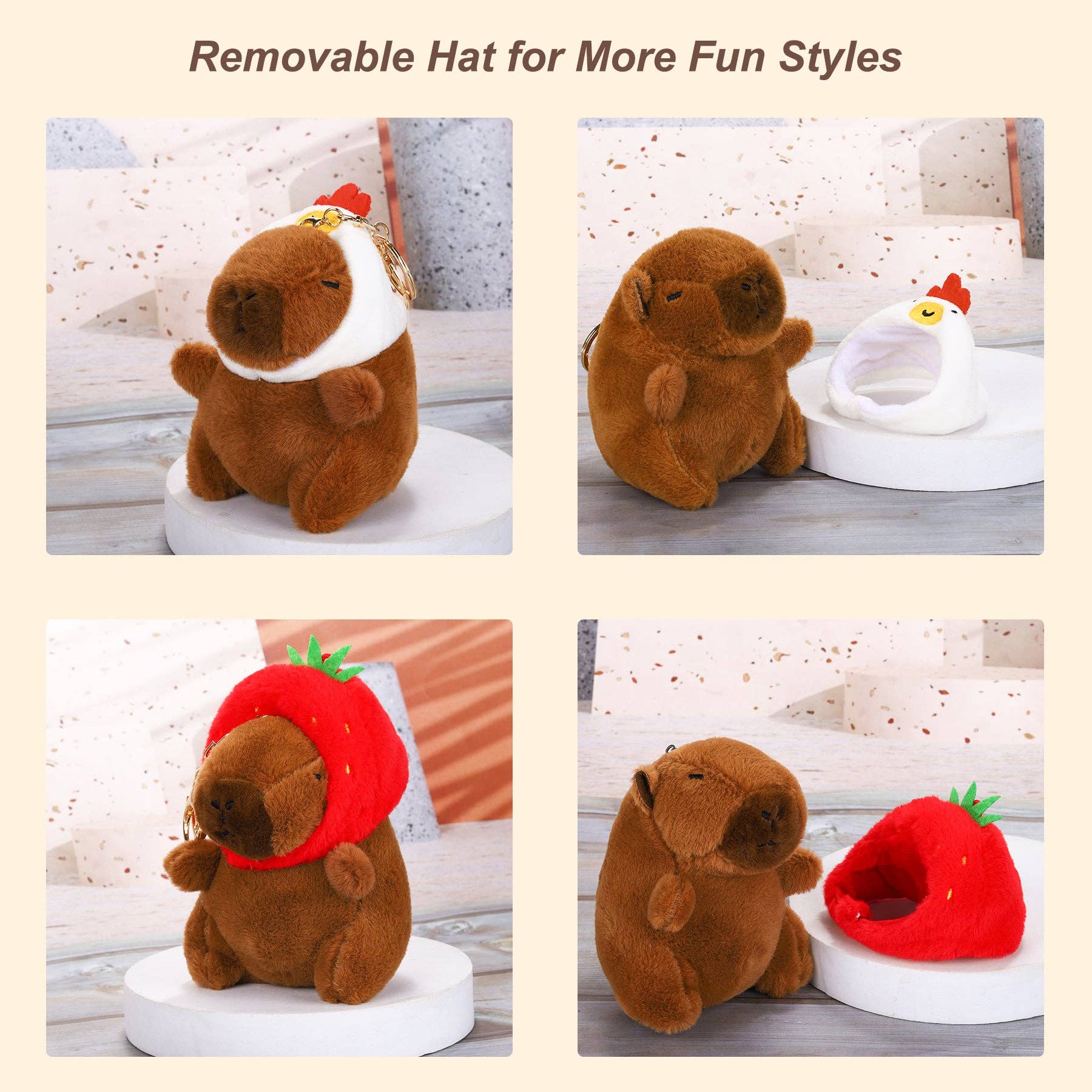 Capybara Plush Keychain - Image 17