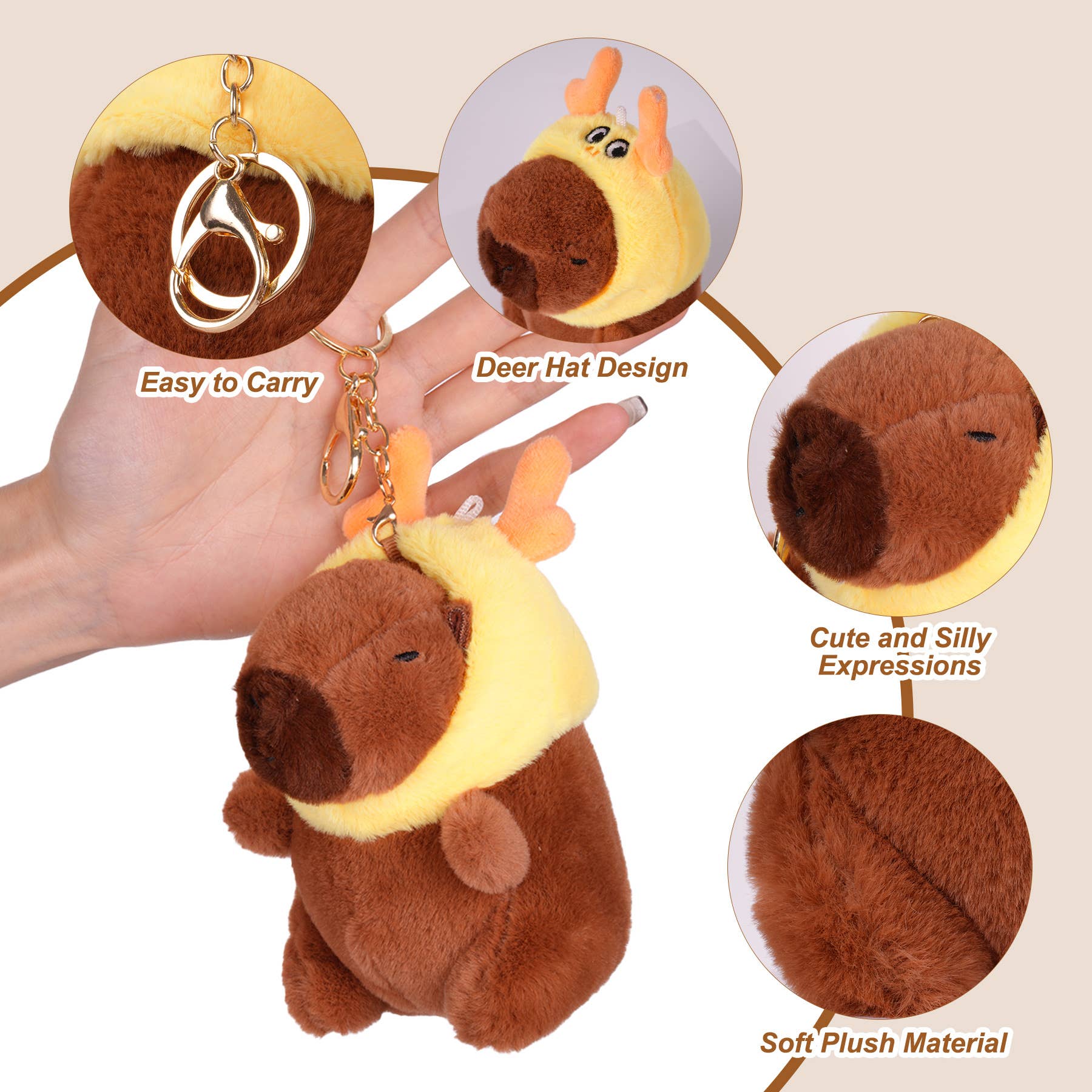 Capybara Plush Keychain - Image 22