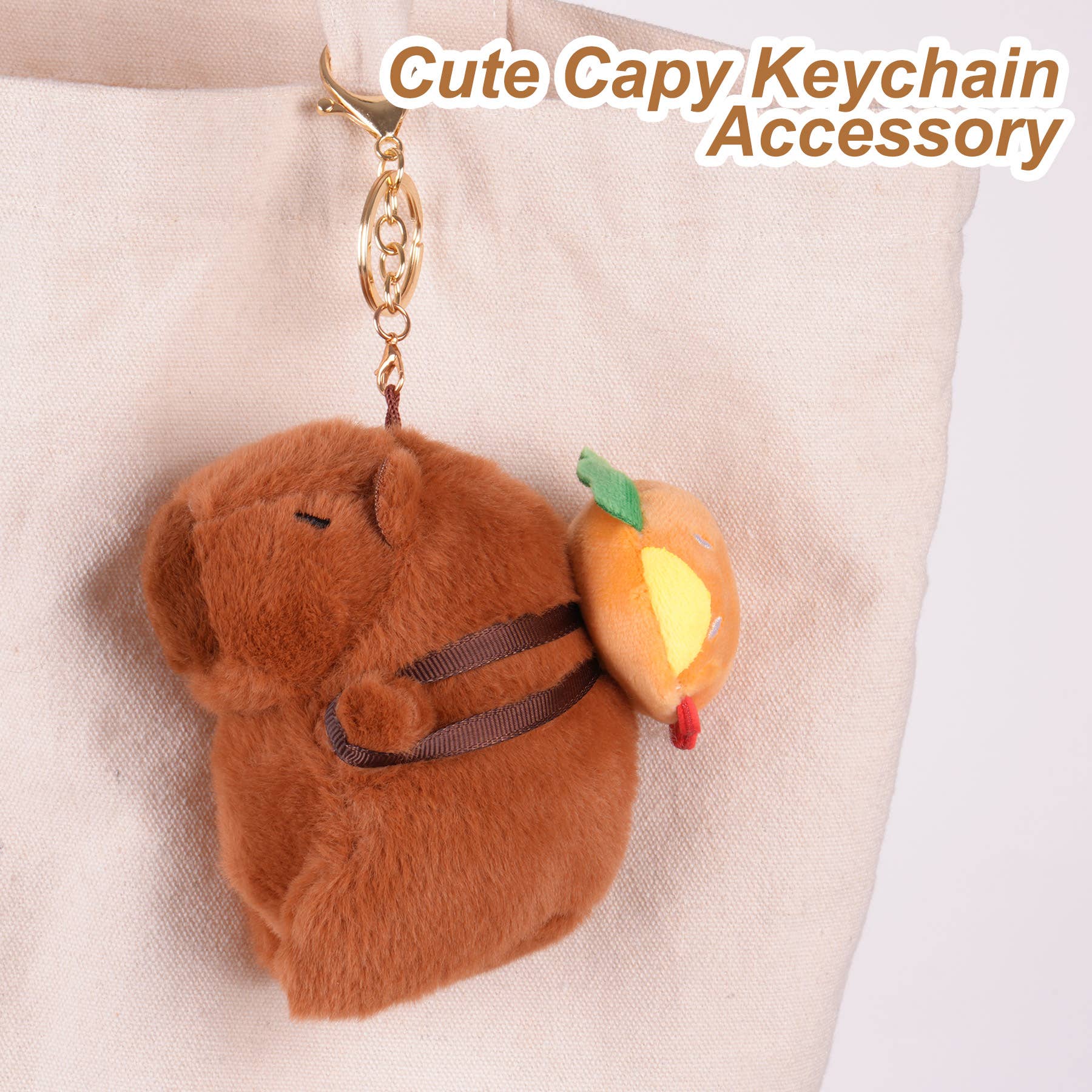 Capybara Plush Keychain - Image 5