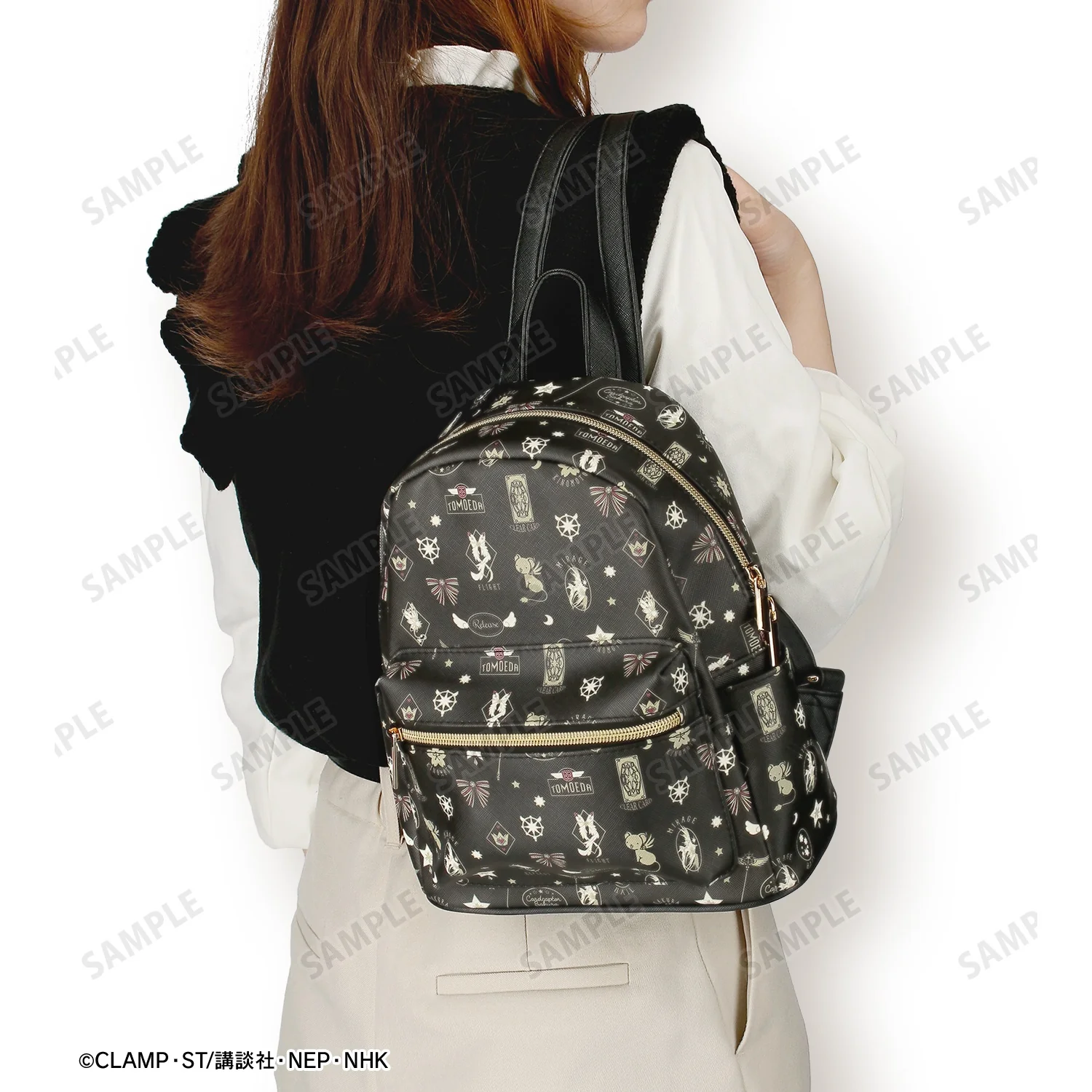 Cardcaptor Sakura Clear Card Edition: Motif Pattern Backpack (Black) - Image 7