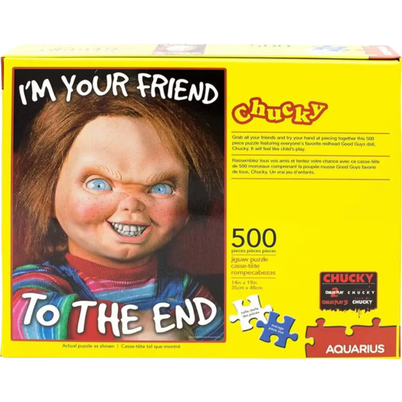 Aquarius Puzzles Childs Play Chucky 500 Piece Jigsaw Puzzle - Image 3