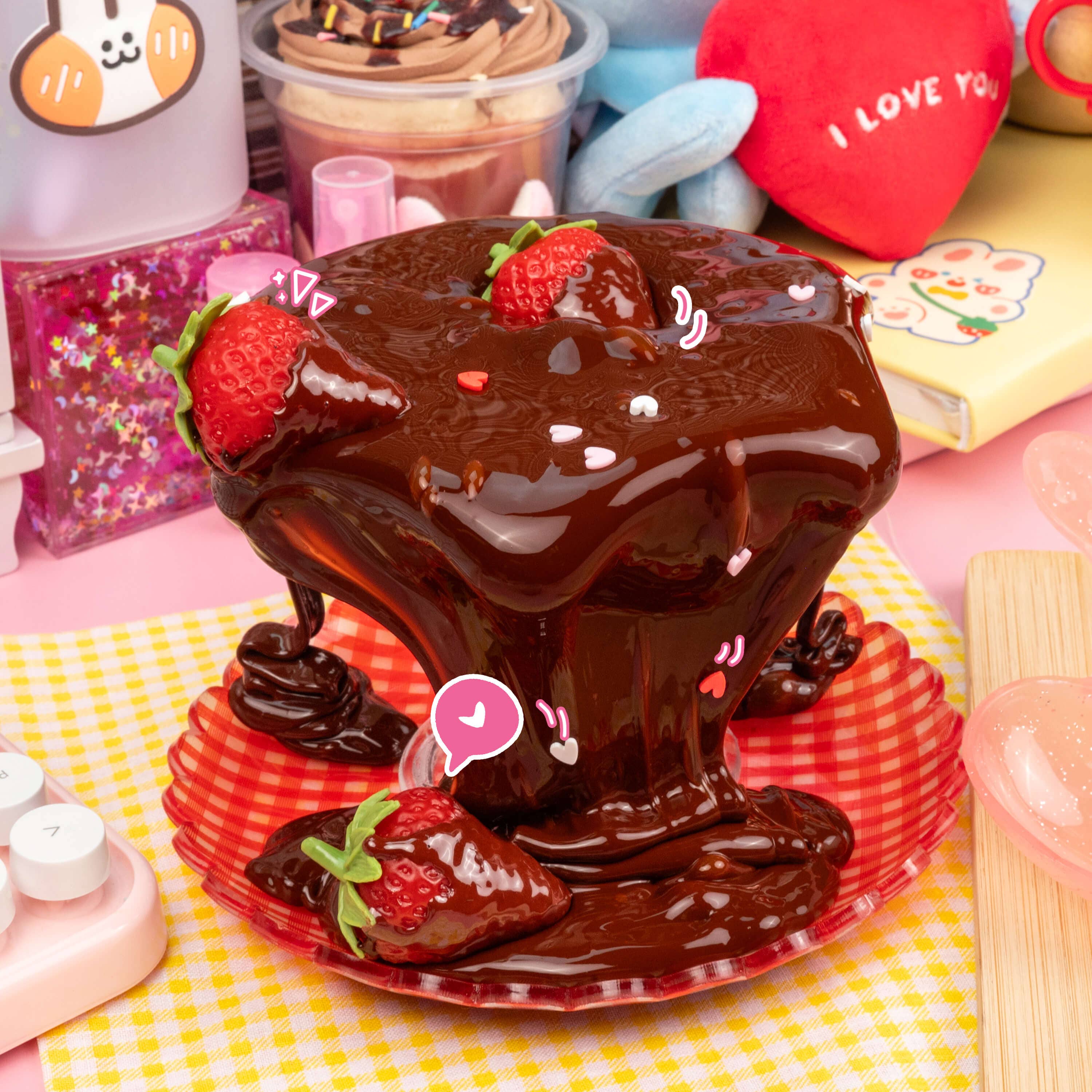 Chocolate Covered Strawberries Glossy Slime - Image 6