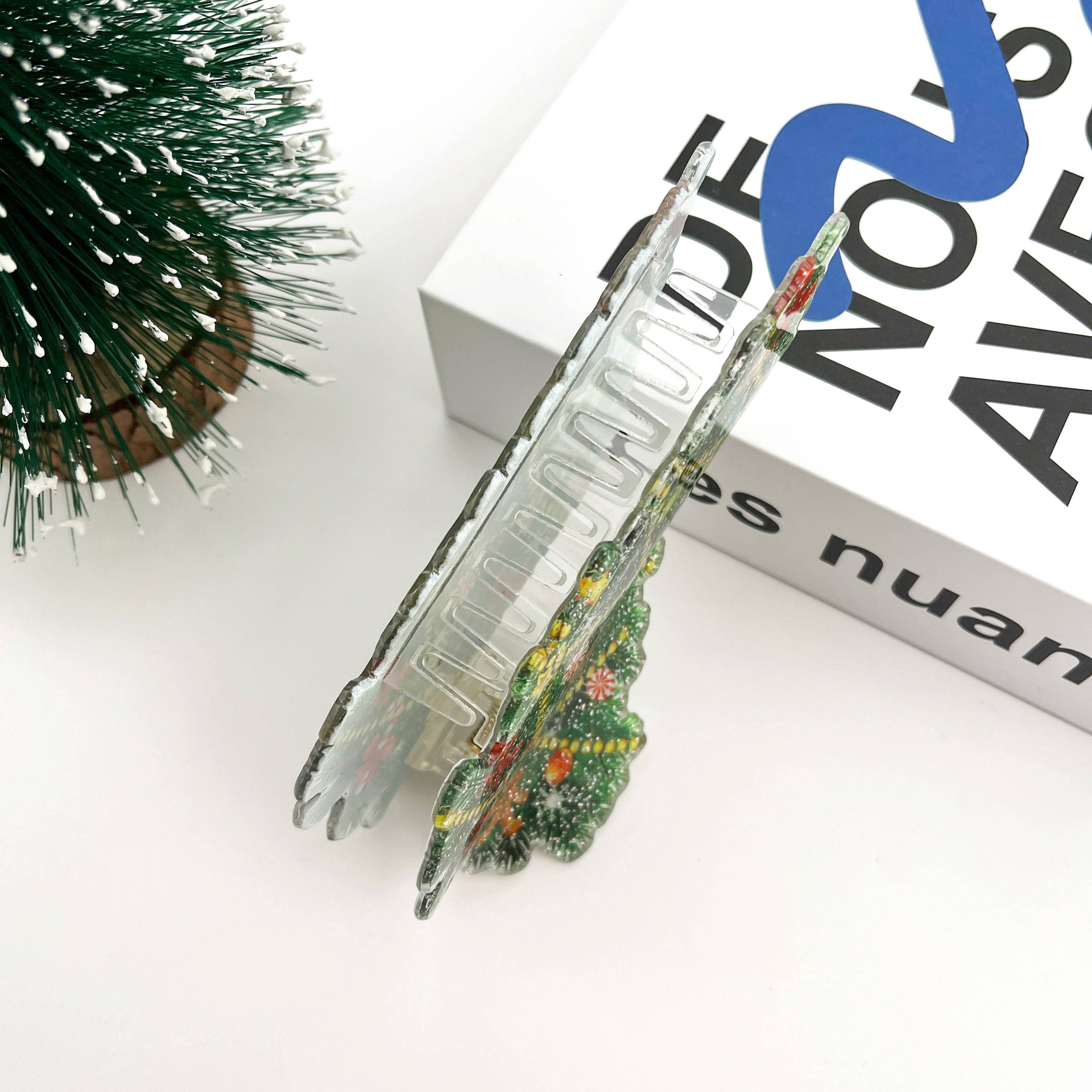 Christmas Tree Hair Clip,Christmas Claw Clip - Image 6