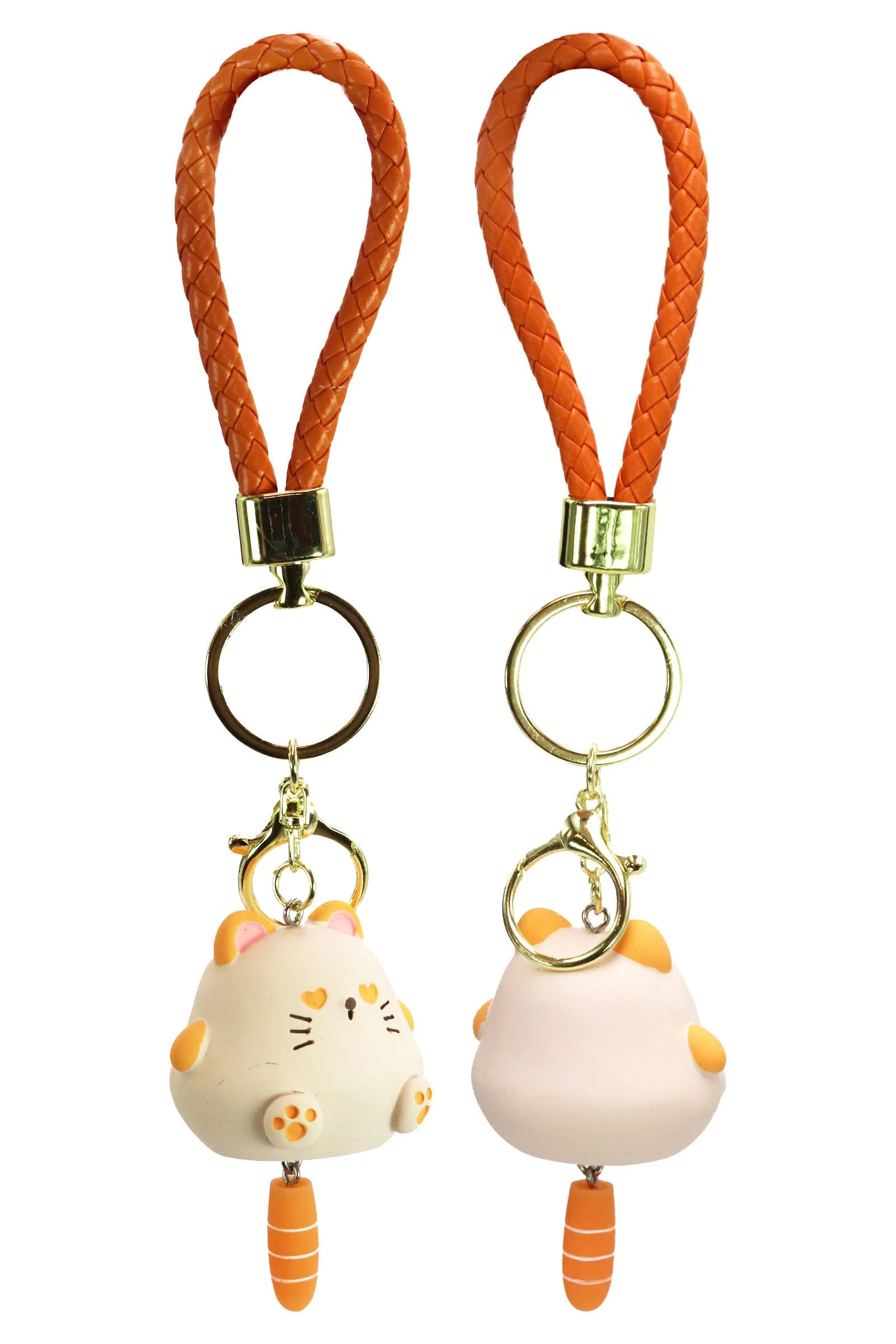 Chubby Kitty Cat Matte 3d Resin Key Ring - Image 4