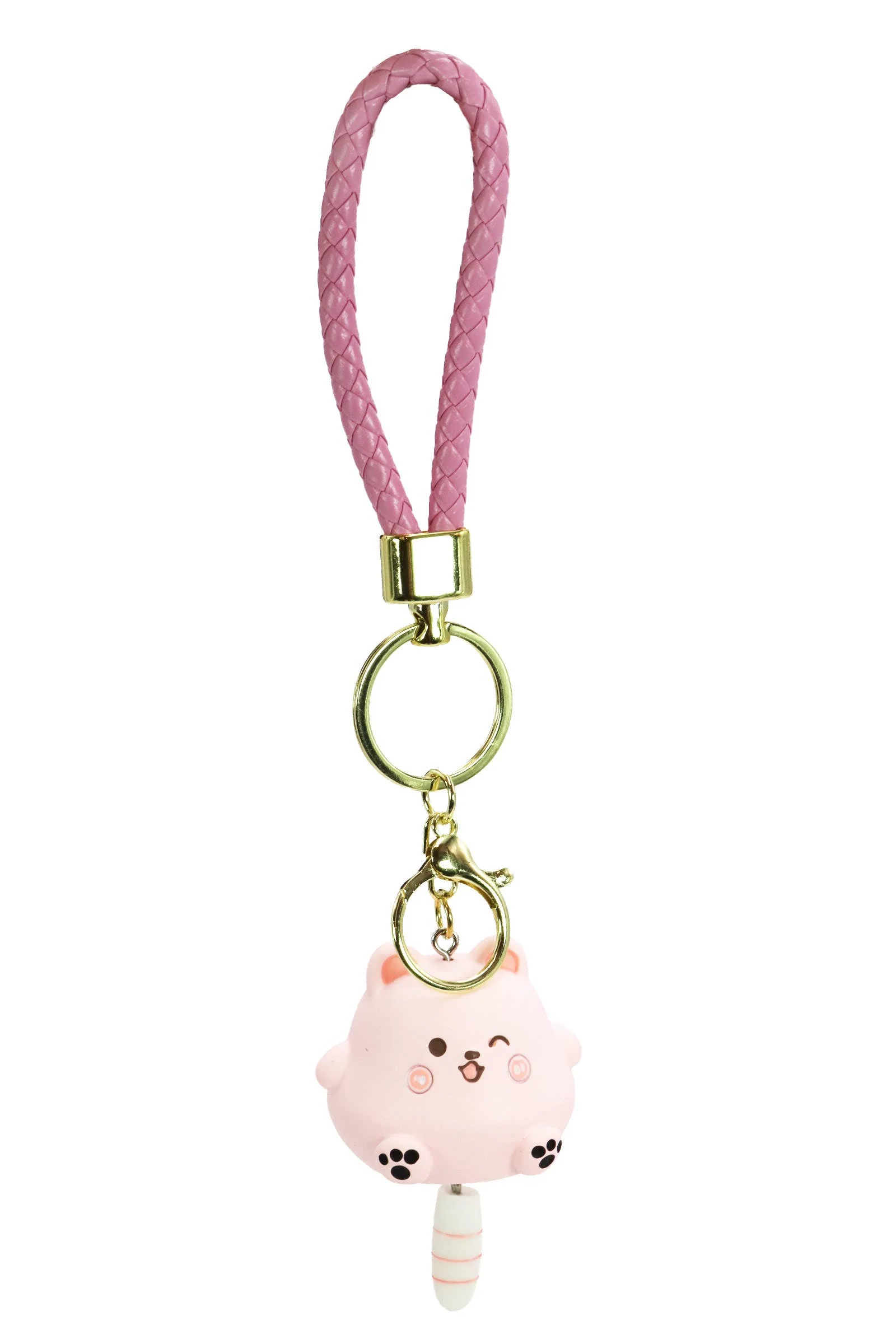 Chubby Kitty Cat Matte 3d Resin Key Ring - Image 5