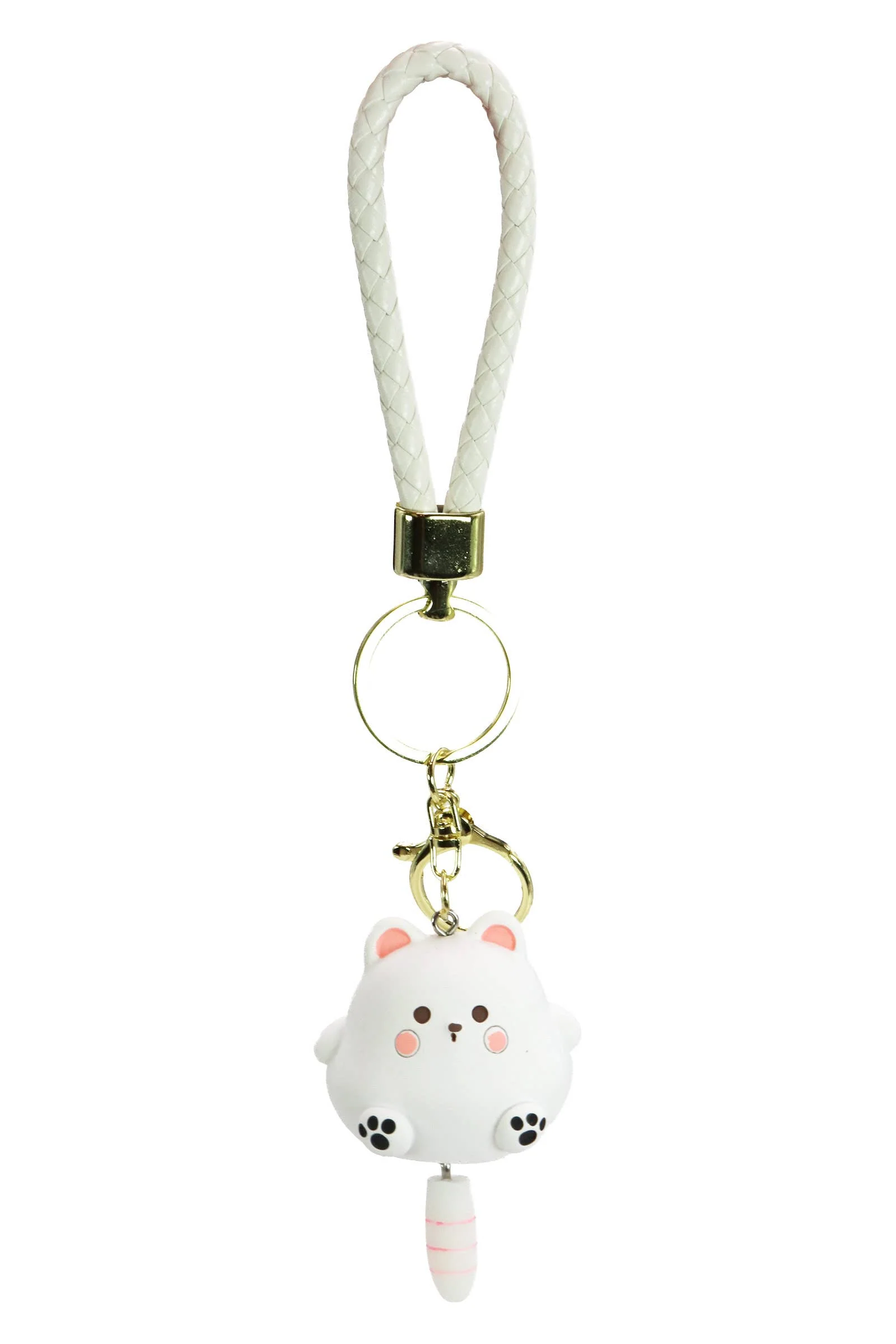 Chubby Kitty Cat Matte 3d Resin Key Ring - Image 6