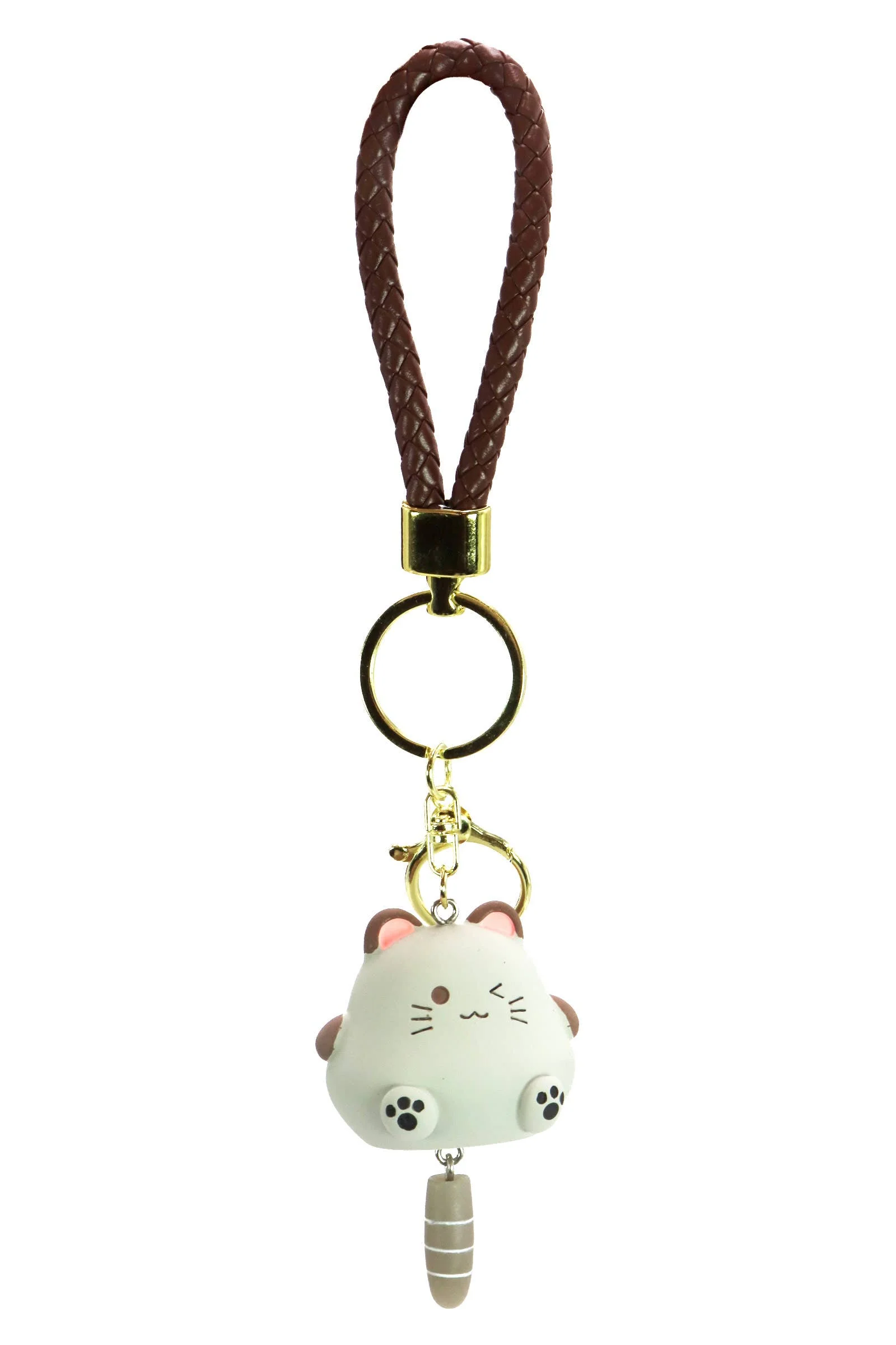 Chubby Kitty Cat Matte 3d Resin Key Ring - Image 7