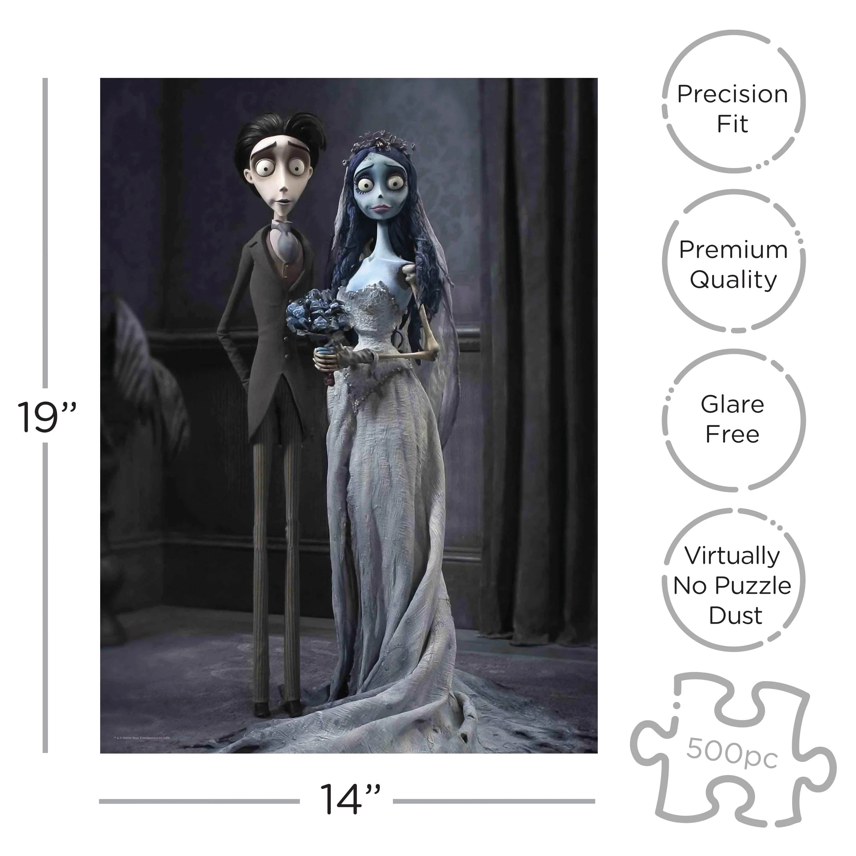Corpse Bride Coffin Box 500 Piece Jigsaw Puzzle - Image 2