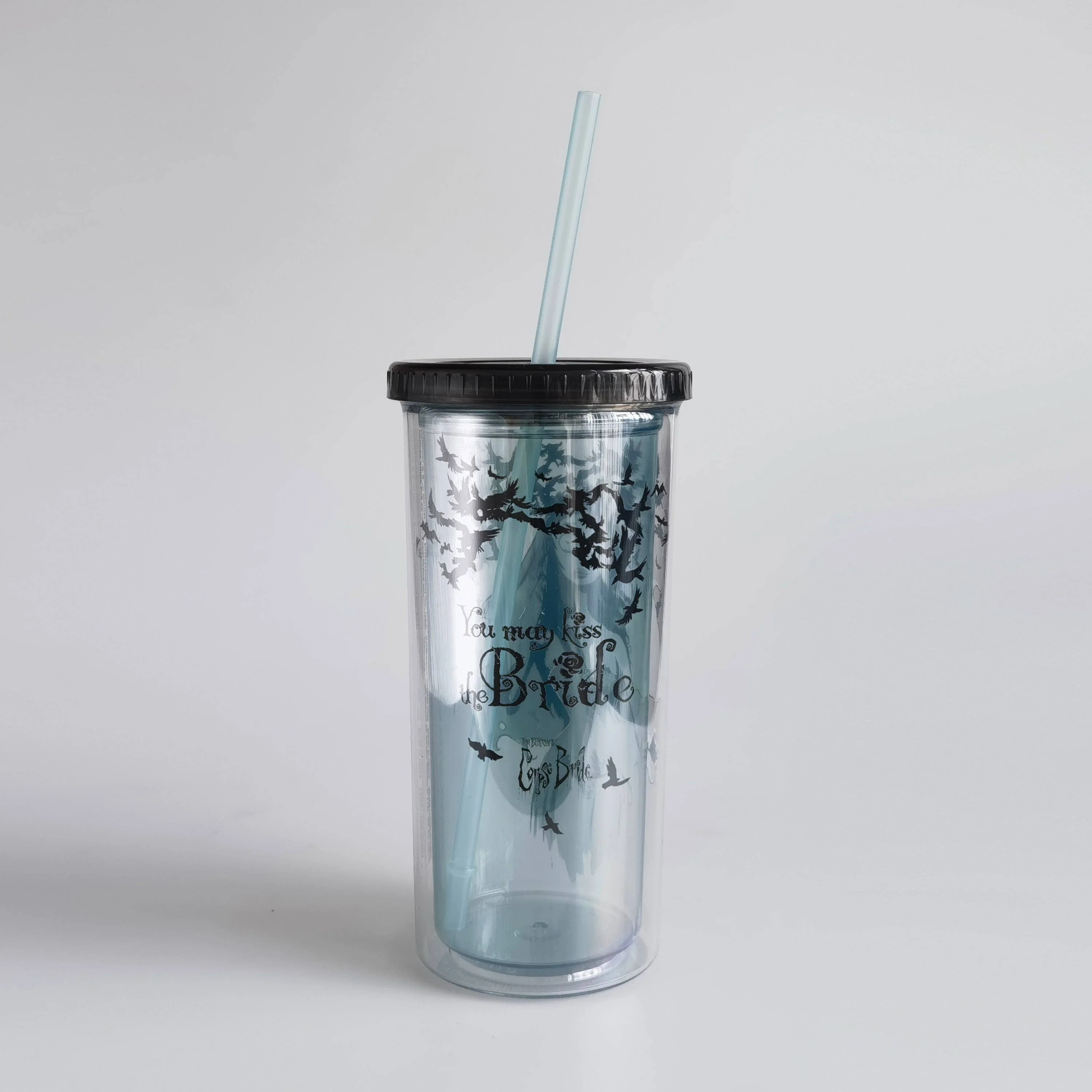 Corpse Bride with Crows 20oz Plastic Tall Cold Cup w Lid - Image 3