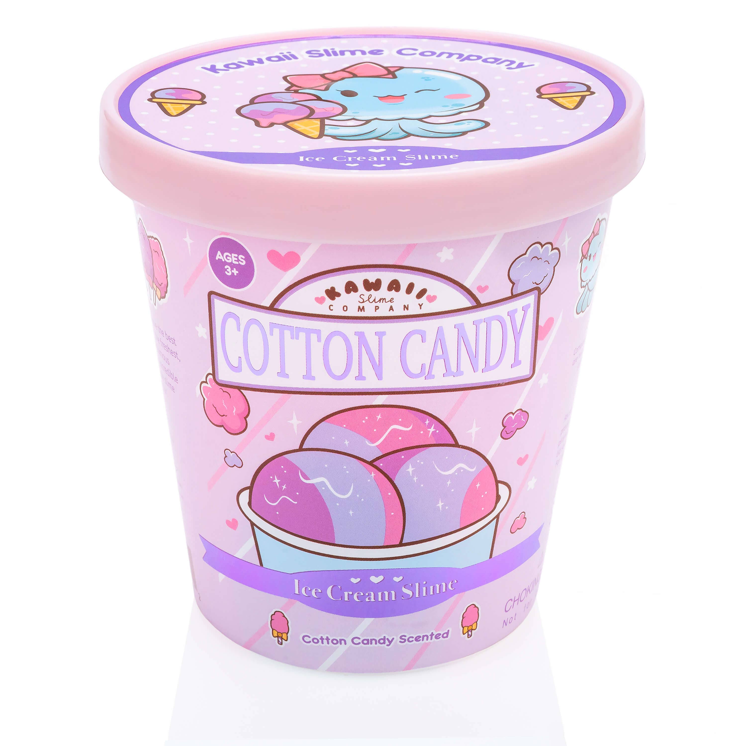 Cotton Candy Scented Ice Cream Pint Slime - Image 3