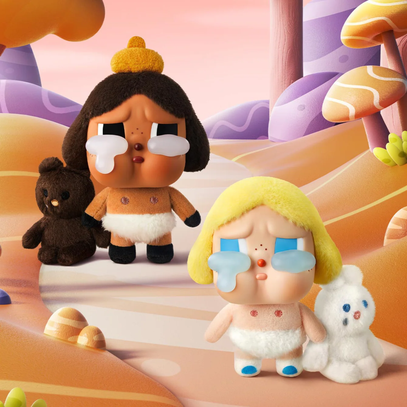 CRYBABY Crying Again Series-Vinyl Face Plush Blind Box - Image 2