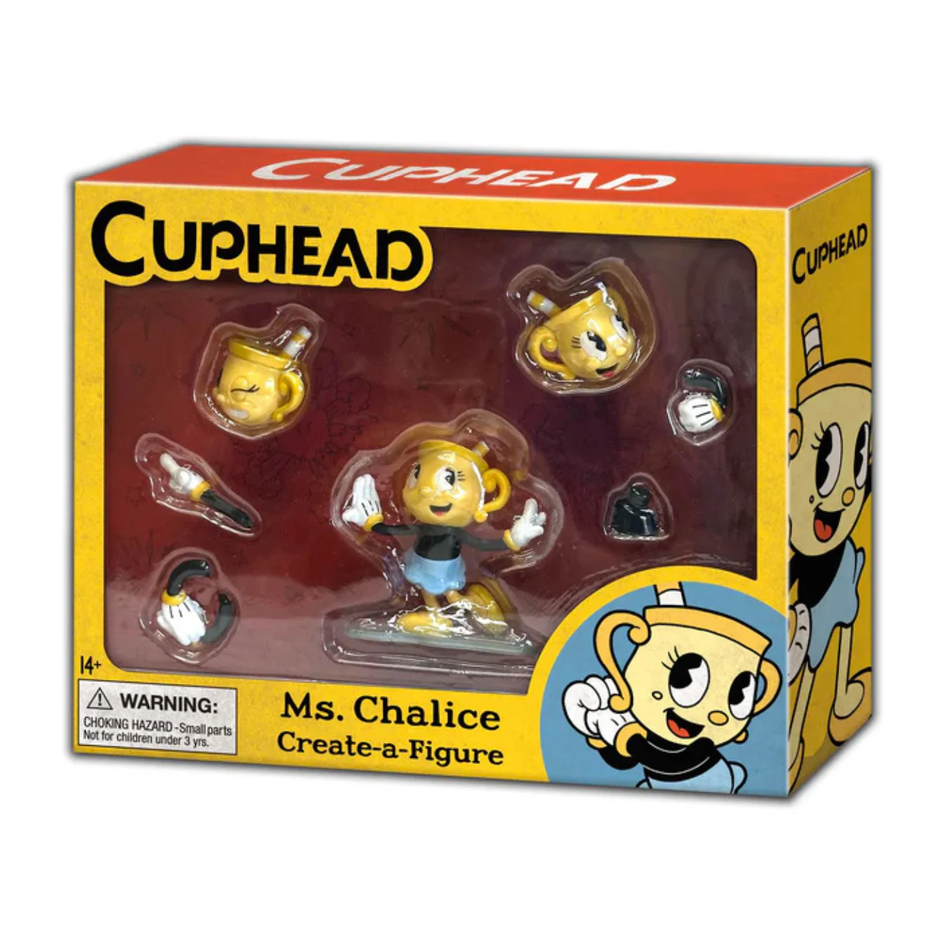 Cuphead Create-A-Figure 4-Inch Mini Figure - Ms. Chalice - Image 3