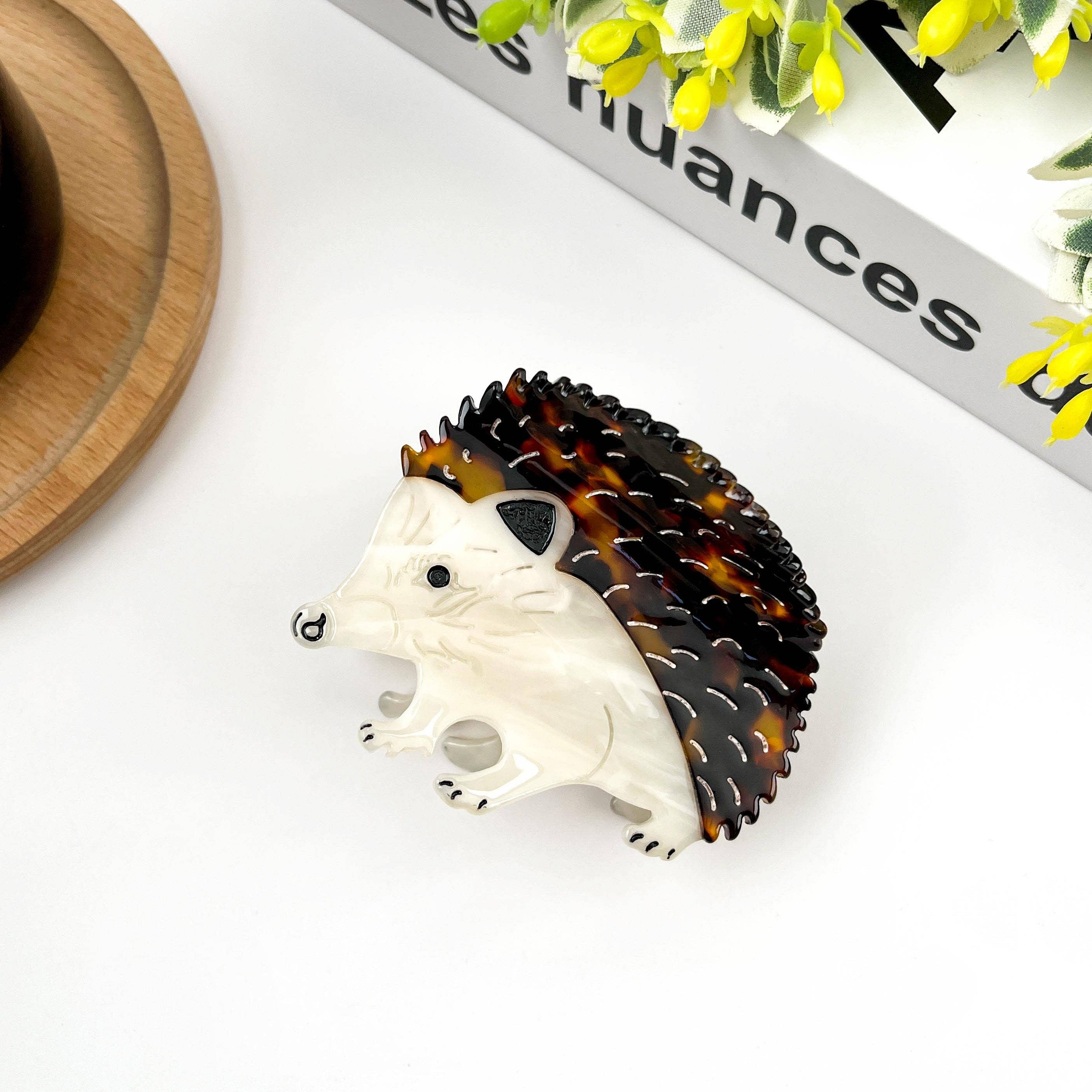 Cute Hedgehog Hair Clip, Acetate Animal Clips - Image 2