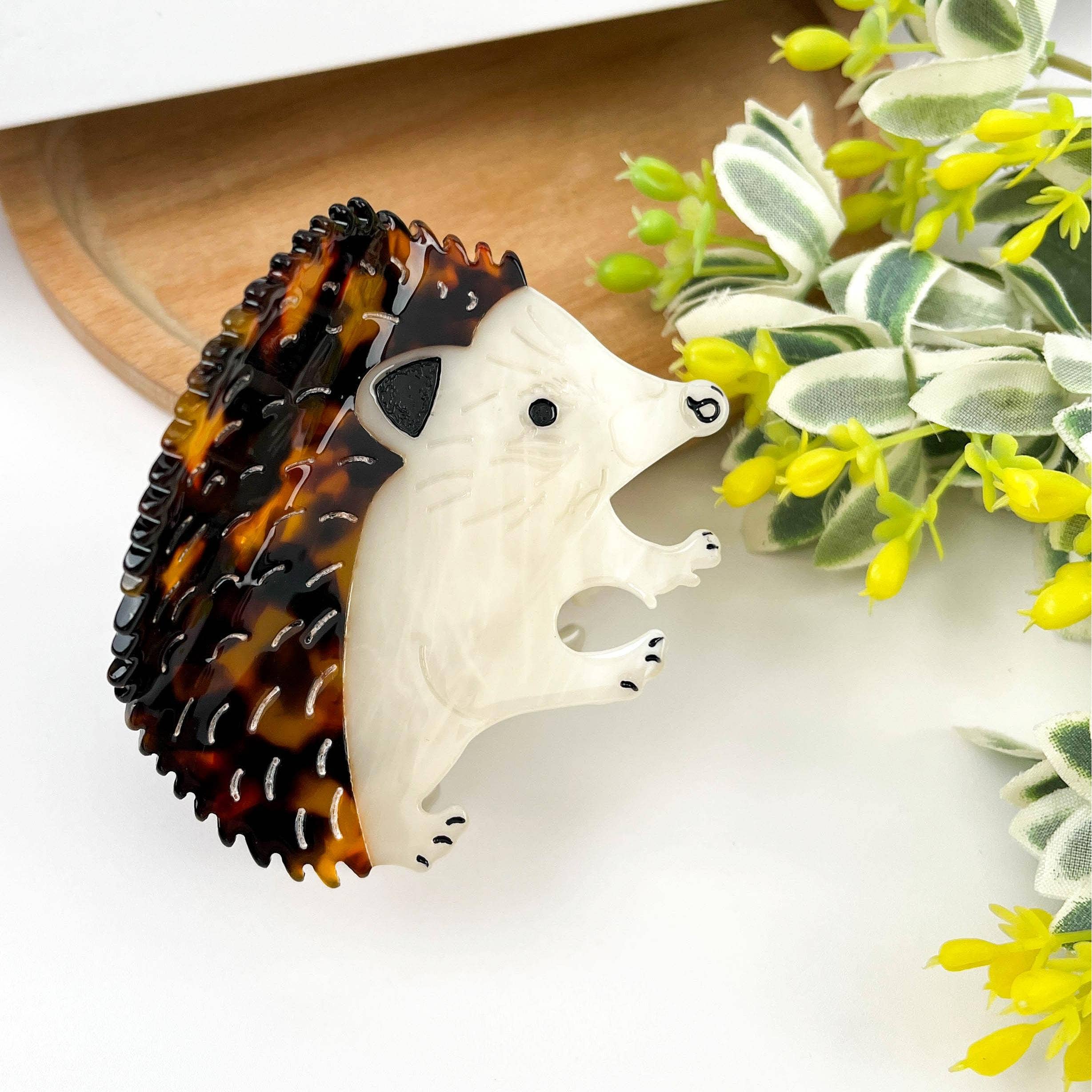 Cute Hedgehog Hair Clip, Acetate Animal Clips - Image 4