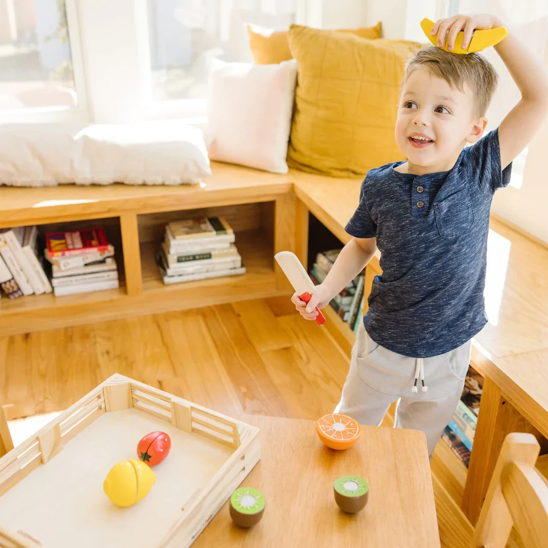 Cutting Fruit Set - Wooden Play Food - Image 7