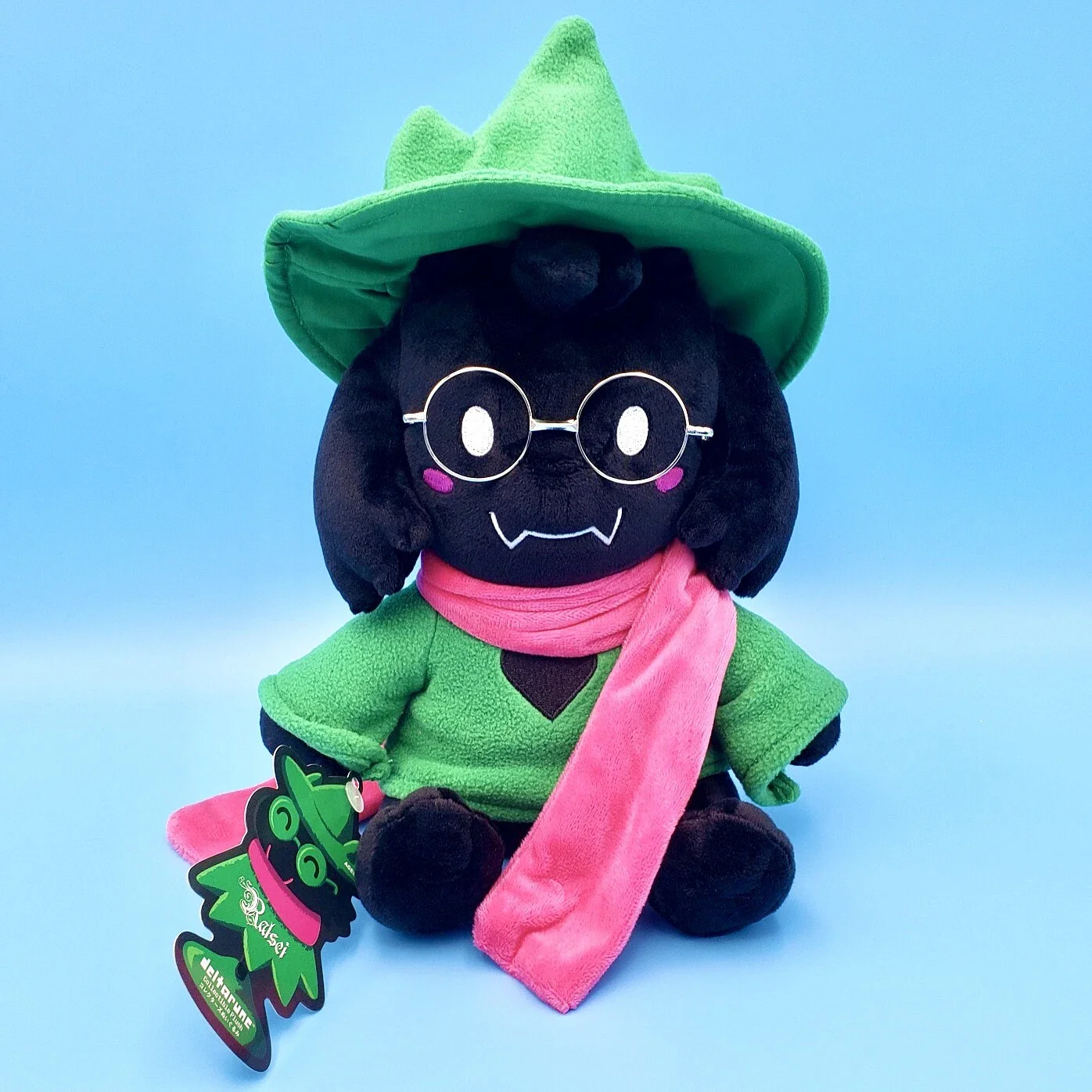 Deltarune Undertale Ralsei Plush Figure Removable Hat Scarf Glasses 12" Official - Image 3