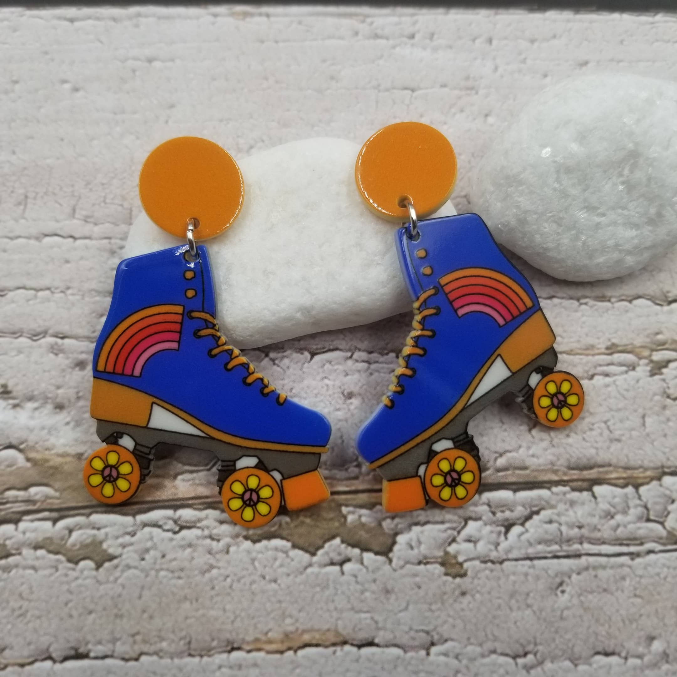 Dipdye Skate Shoes PMMA Earrings - Image 2