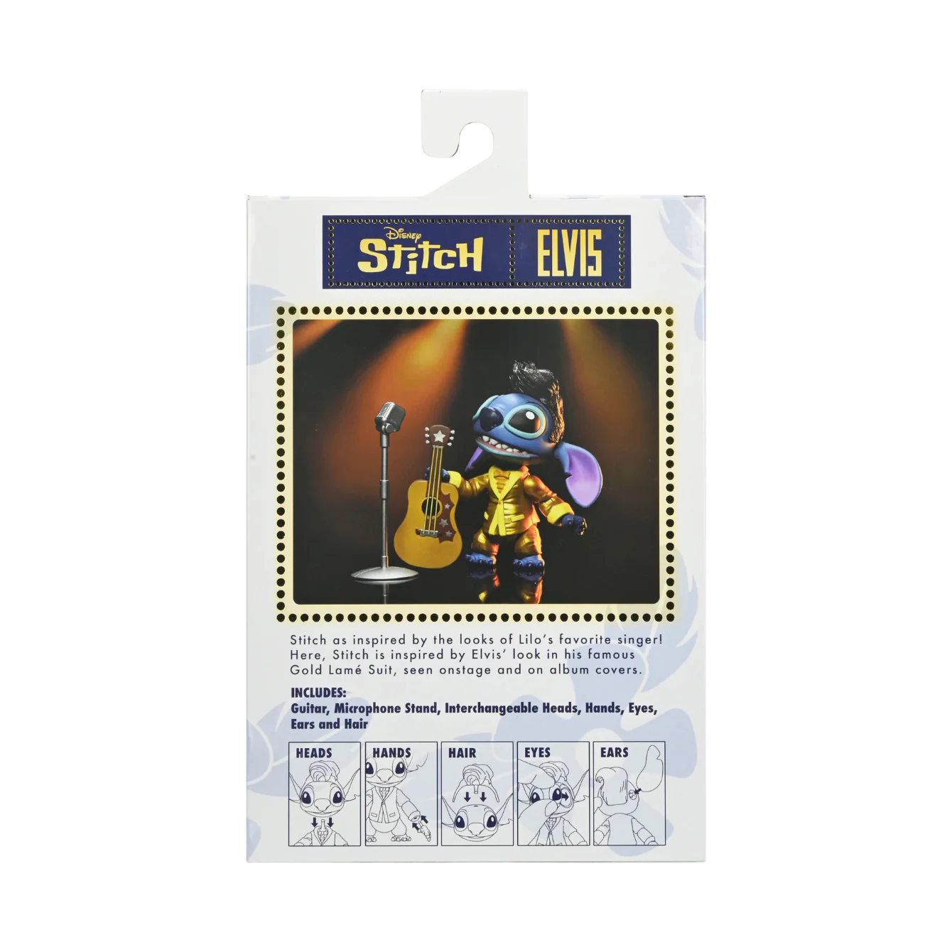 Disney Stitch - Ultimate Gold Suit Elvis 7" Scale Action Figure - Image 2